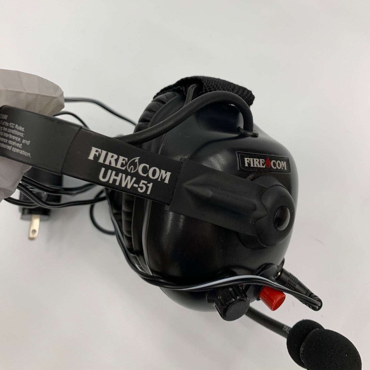 FIRECOM UHW 51 Aviation Headset - Professional Noise Cancelling Headphones for Pilots & Air Traffic Controllers - Perfect for Flight Training, Cockpit Communication & Airplane Maintenance