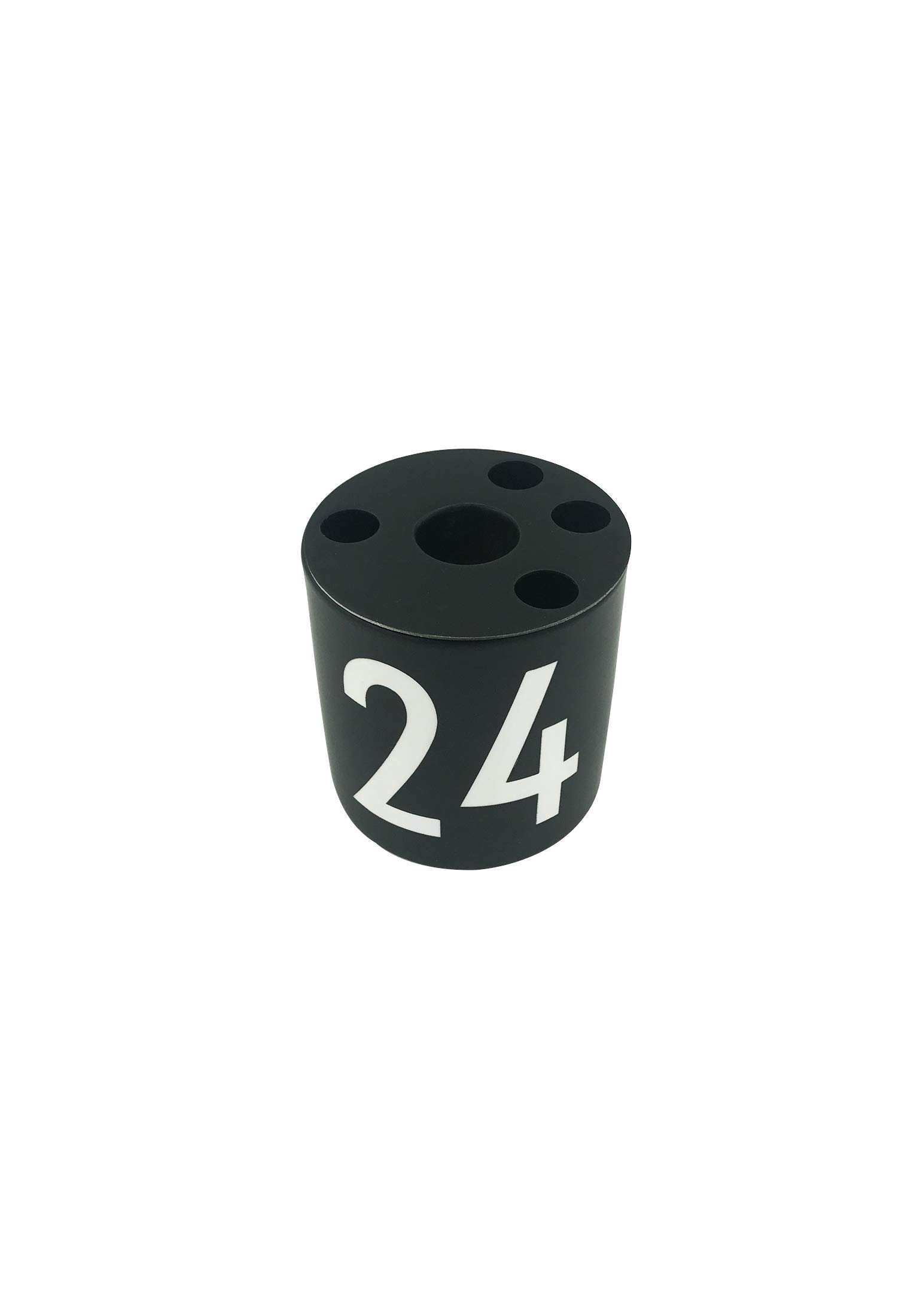 Design Letters Christmas Candle Holder Set of 24 - Elegant Black Candle Holders for Holiday Decor, Table Centerpieces, and Festive Home Decorations