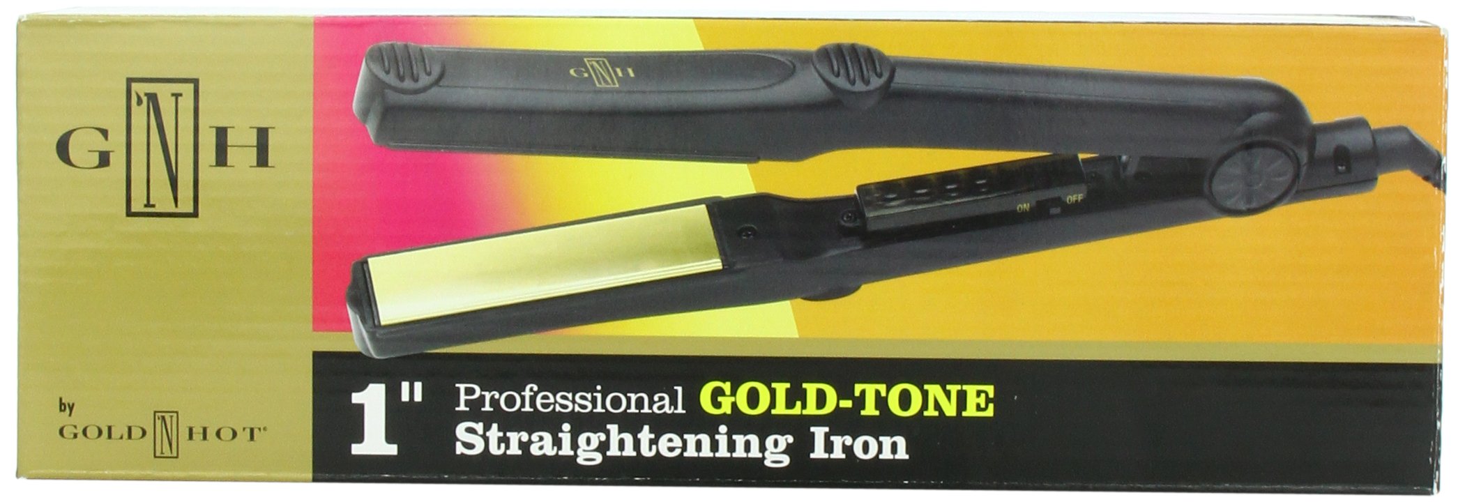 Gold 'N Hot 1 Inch Gold-Tone Hair Straightener for Smooth & Shiny Hair - Perfect for Home Use & Salon Styling