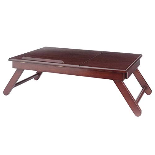 Adjustable Angle Wooden Desk Tray - Lightweight & Portable Multi-Functional Workstation - Natural Wood Finish for Home Office, Study, or Reading in Bed/Couch - Perfect for Laptops, Books & Notebooks