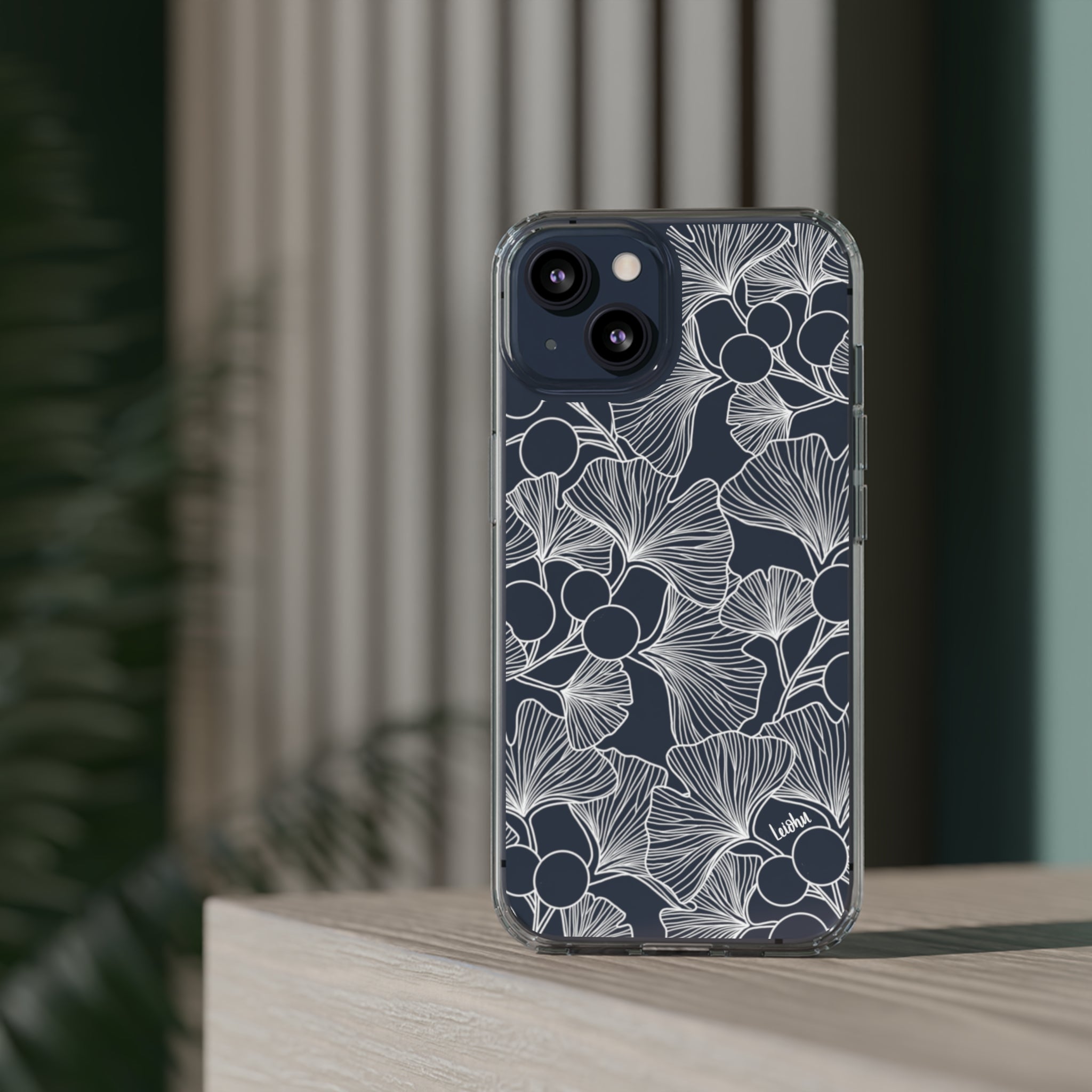 Premium Gingko Clear Phone Case - Slim Protective Cover for iPhone & Samsung - Perfect for Everyday Use, Travel & Outdoor Activities