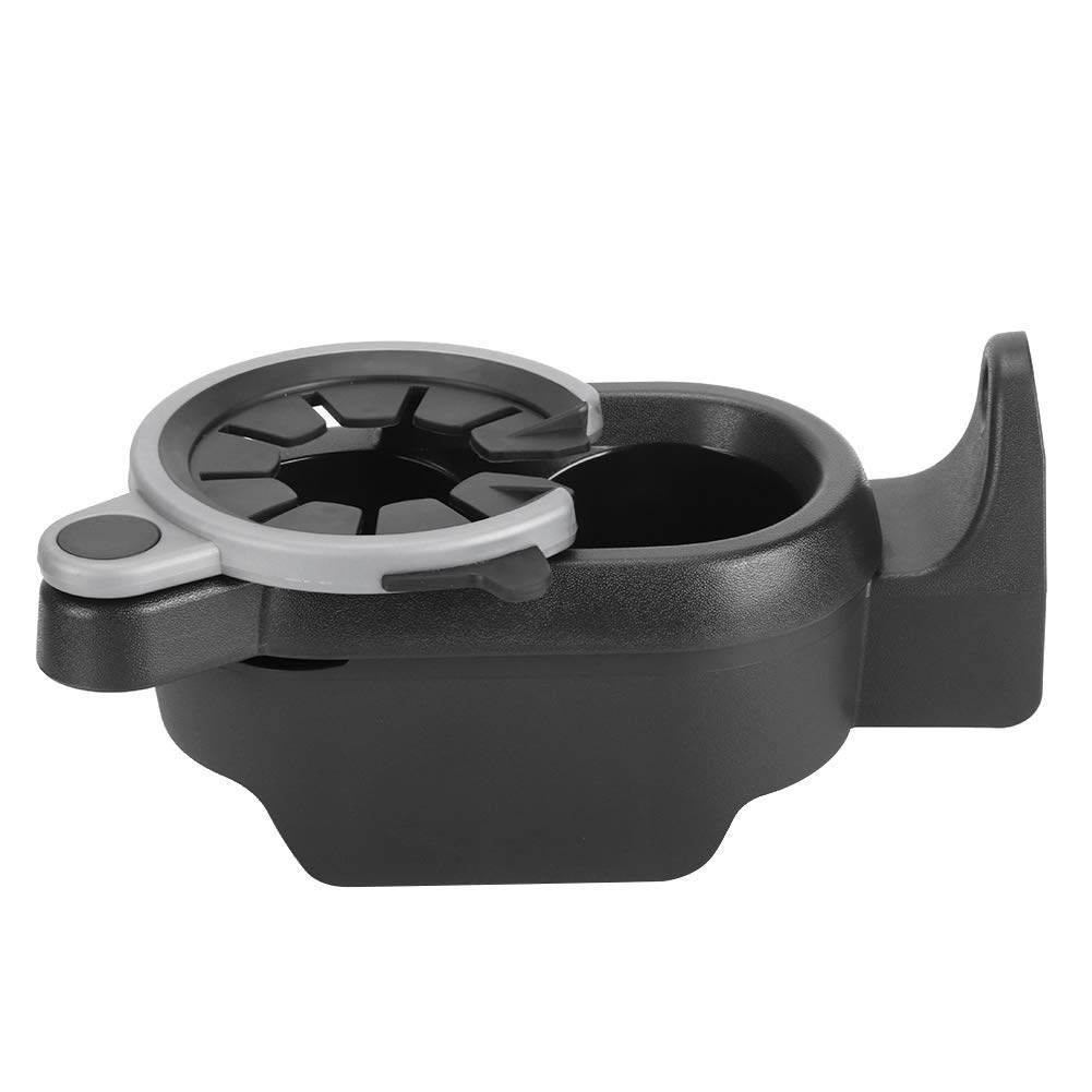 ABS Black Fortwo Cup Holder for Car Center Console - Compatible with Smart Fortwo 451 (2007 Onwards) - Perfect for Road Trips & Daily Commutes