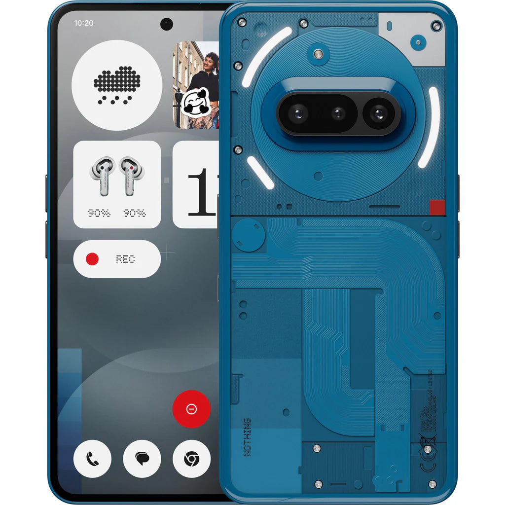 Nothing Phone (3a) 5G Dual SIM Factory Unlocked Smartphone - Perfect for Travel, Work & High-Speed Gaming