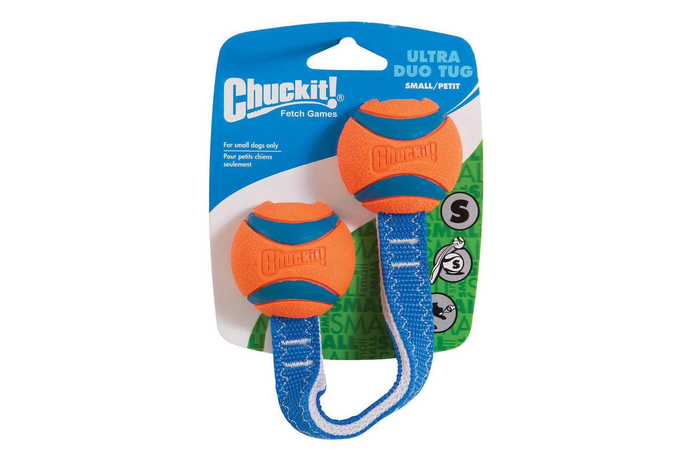 Ultra Duo Tug Ball - Durable Interactive Dog Toy for Strong Chewers, Perfect for Fetch & Tug-of-War Games | Indoor & Outdoor Play, Training & Bonding with Your Pet