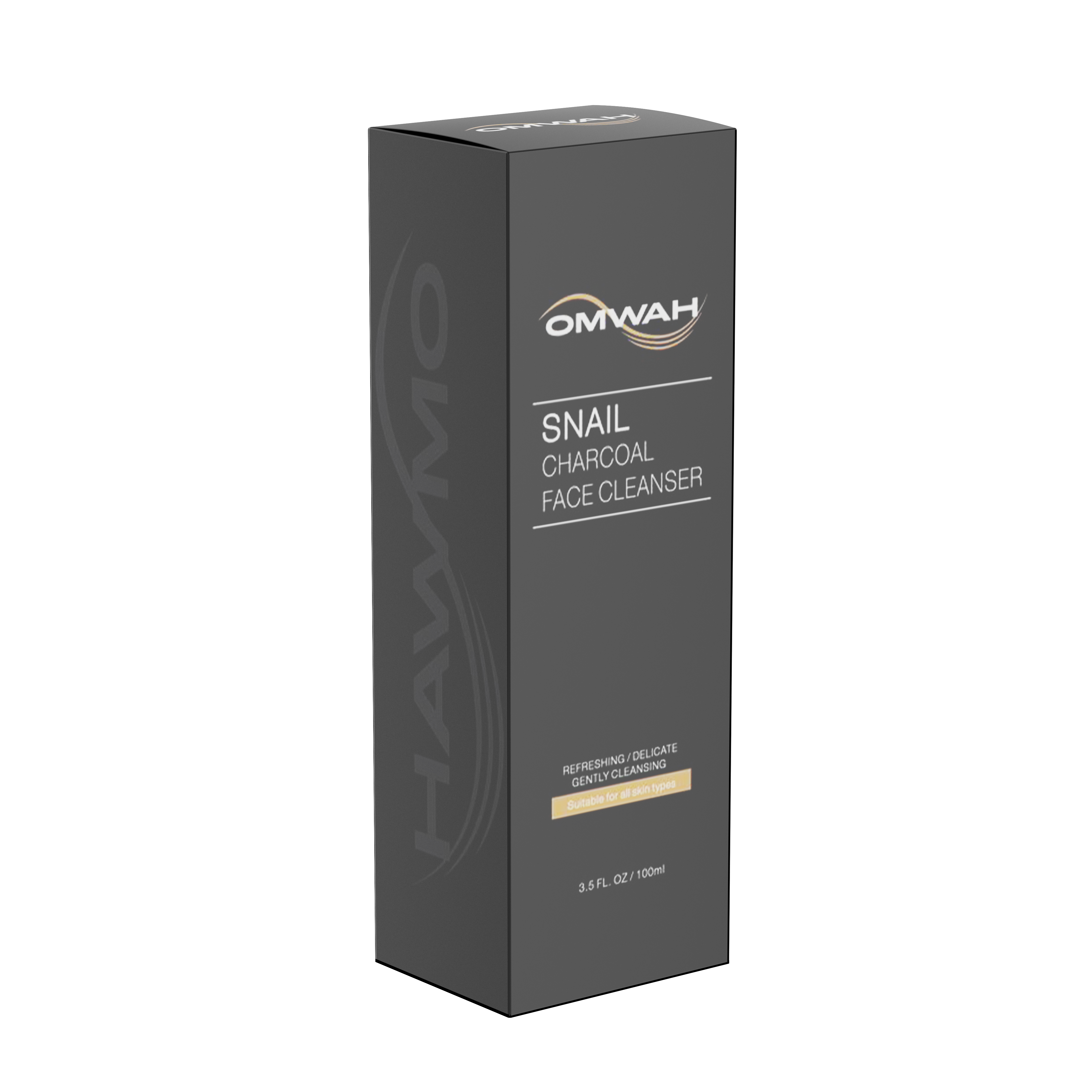 Snail Charcoal Facial Cleanser - Deep Pore Cleansing & Detoxifying for Acne-Prone Skin | Perfect for Daily Skincare Routine & Blackhead Removal