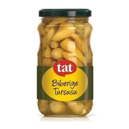 Spicy Pickled Peppers in Glass Jar - 370ml | Premium Tasty Tat Flavor | Perfect for Sandwiches, Salads & Charcuterie Boards