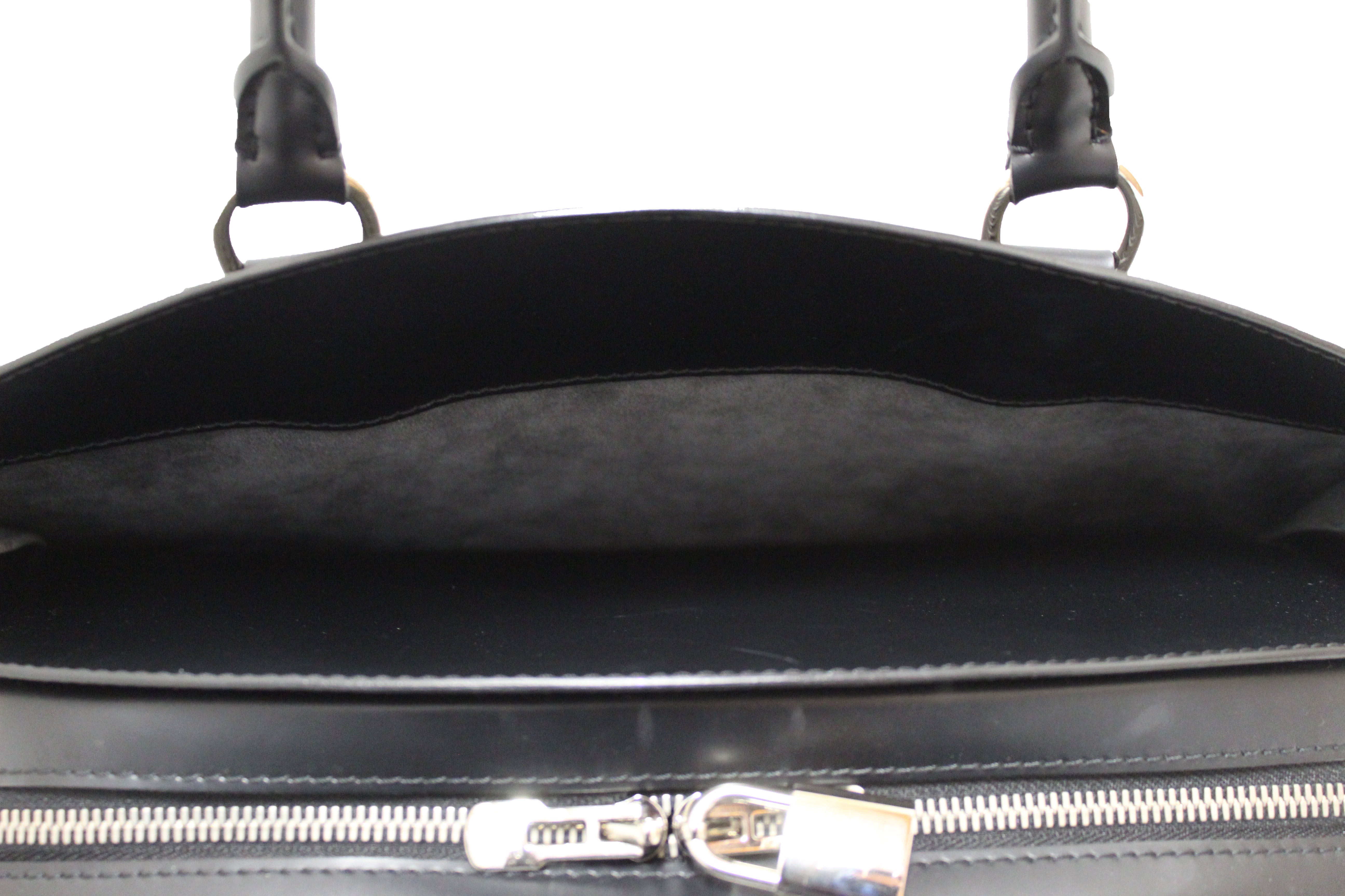 Authentic Louis Vuitton Black Epi Leather Pont Neuf PM Handbag for Women - Luxury Designer Crossbody Purse for Work, Travel & Evening Events