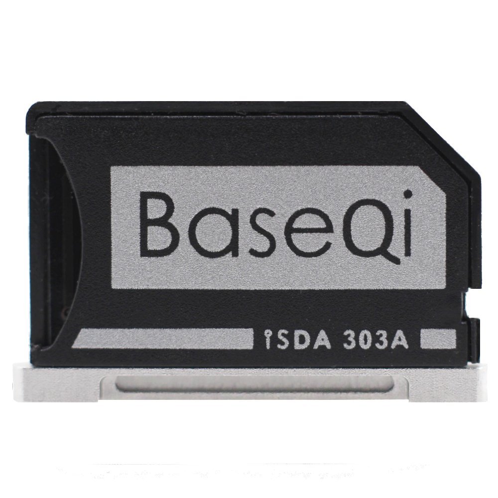 BaseQi Aluminum microSD Card Reader Adapter for MacBook Pro Retina 13