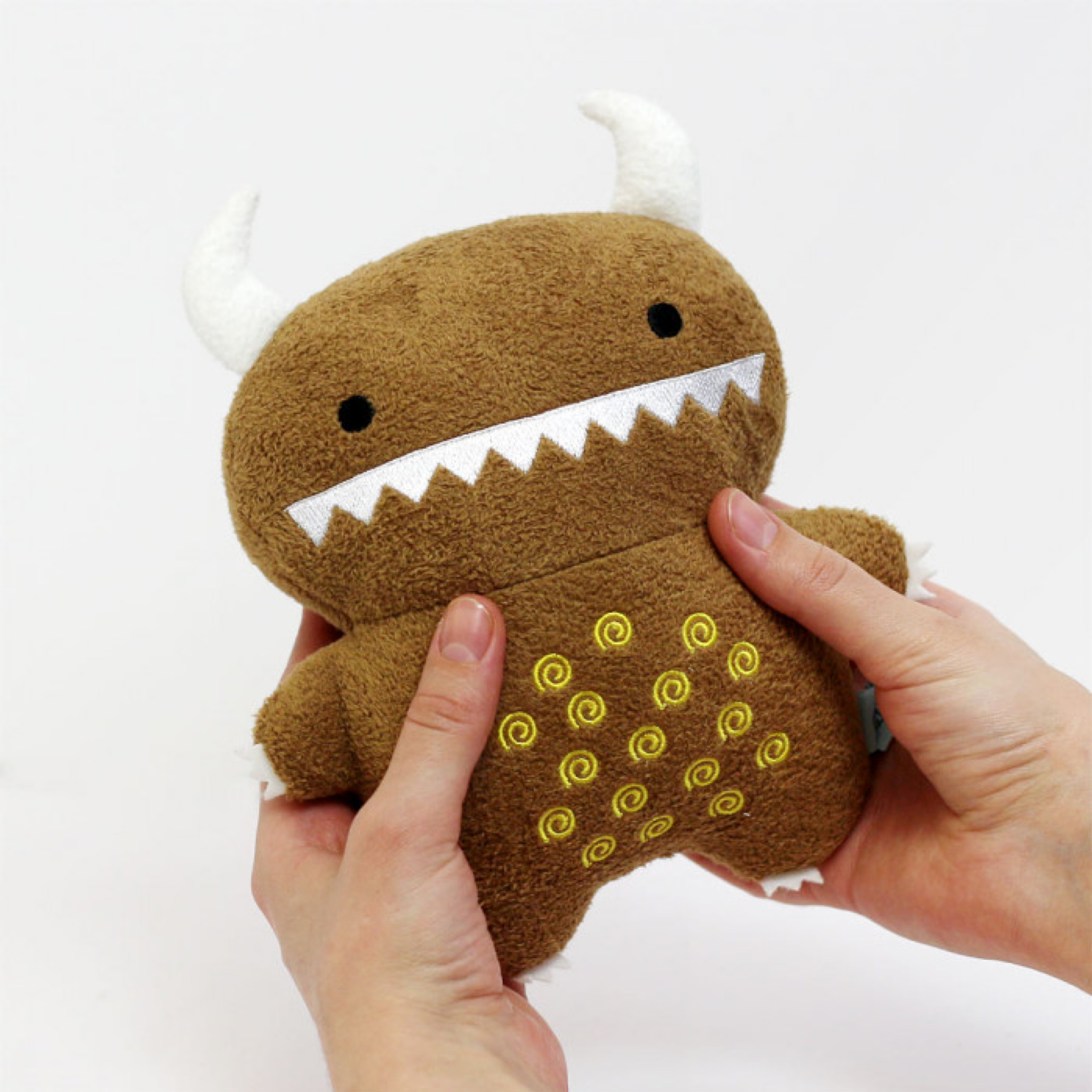 Ricemon Brown Monster Plush Toy - Soft & Cuddly Stuffed Animal for Kids, Gifts, and Home Decor | Perfect for Birthdays, Nursery, and Collectors