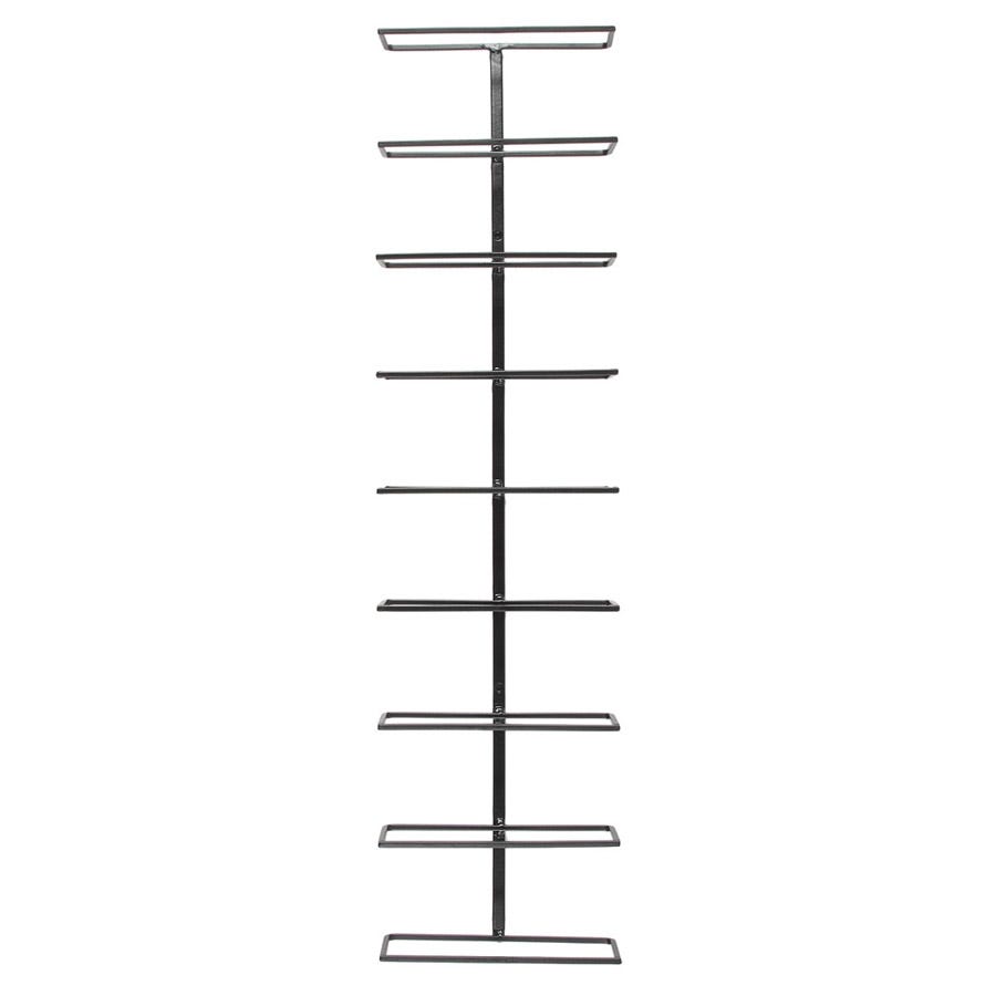 9 Bottle Wall Mounted Wine Rack - Space Saving Wine Storage Shelf for Kitchen, Dining Room or Bar | Durable Metal Wine Holder for Home Decor & Organization