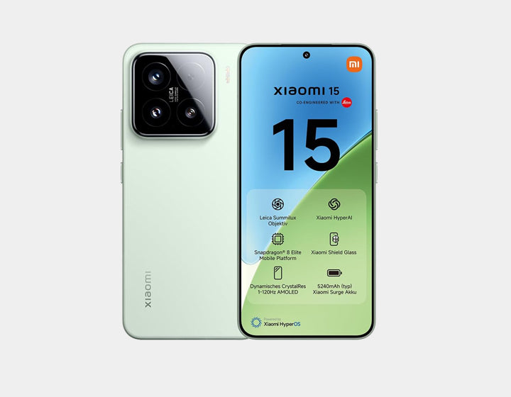 Xiaomi Mi 15 5G Smartphone 512GB ROM 12GB RAM Dual SIM Unlocked GSM - Green | High Performance Android Phone for Gaming, Streaming & Productivity