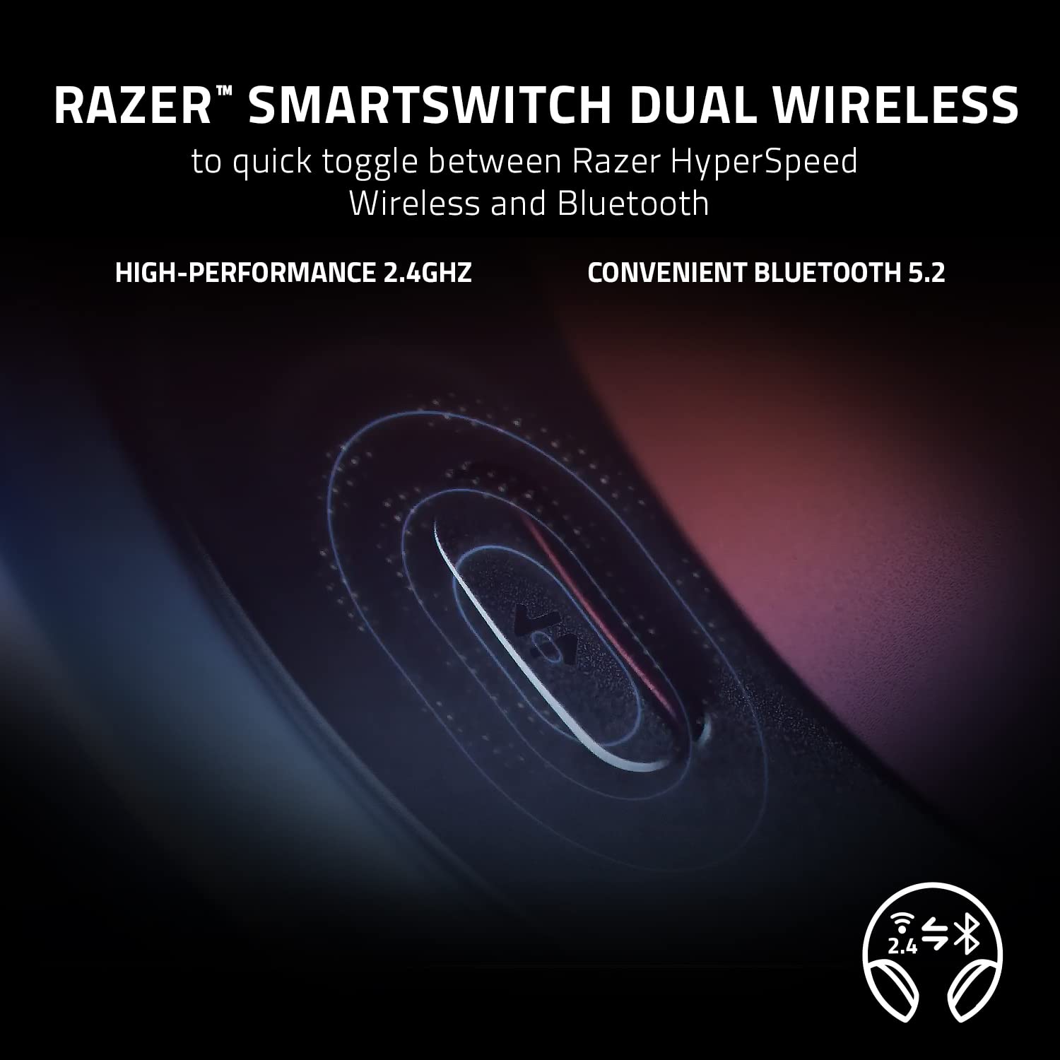 Razer Barracuda Wireless Gaming Headset for PC, PS5, Switch, Mobile - Bluetooth 5.2 & 2.4GHz Dual Mode - 50mm Drivers - 40H Battery - Noise Cancelling Mic - Black | Perfect for Gaming, Streaming & Remote Work