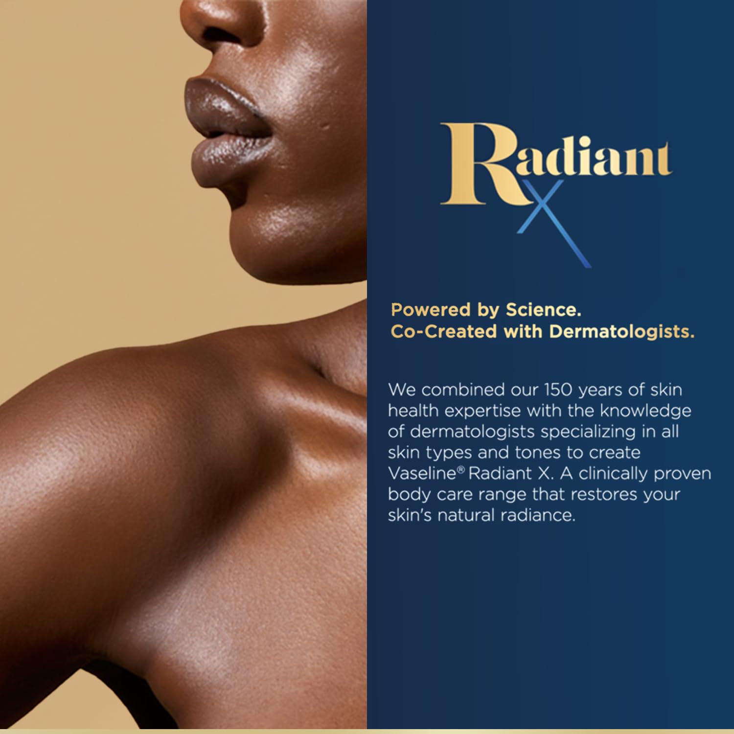 Vaseline Radiant X Skin Care Set – Even Tone Nourishing Body Lotion with 1% Niacinamide + Deep Nourishment Body Cream with Shea Butter & Vitamin C (2 Piece Set) | Brightening & Hydrating Skincare Duo for Dry & Dull Skin | Perfect for Daily Moisturizing & Nighttime Repair