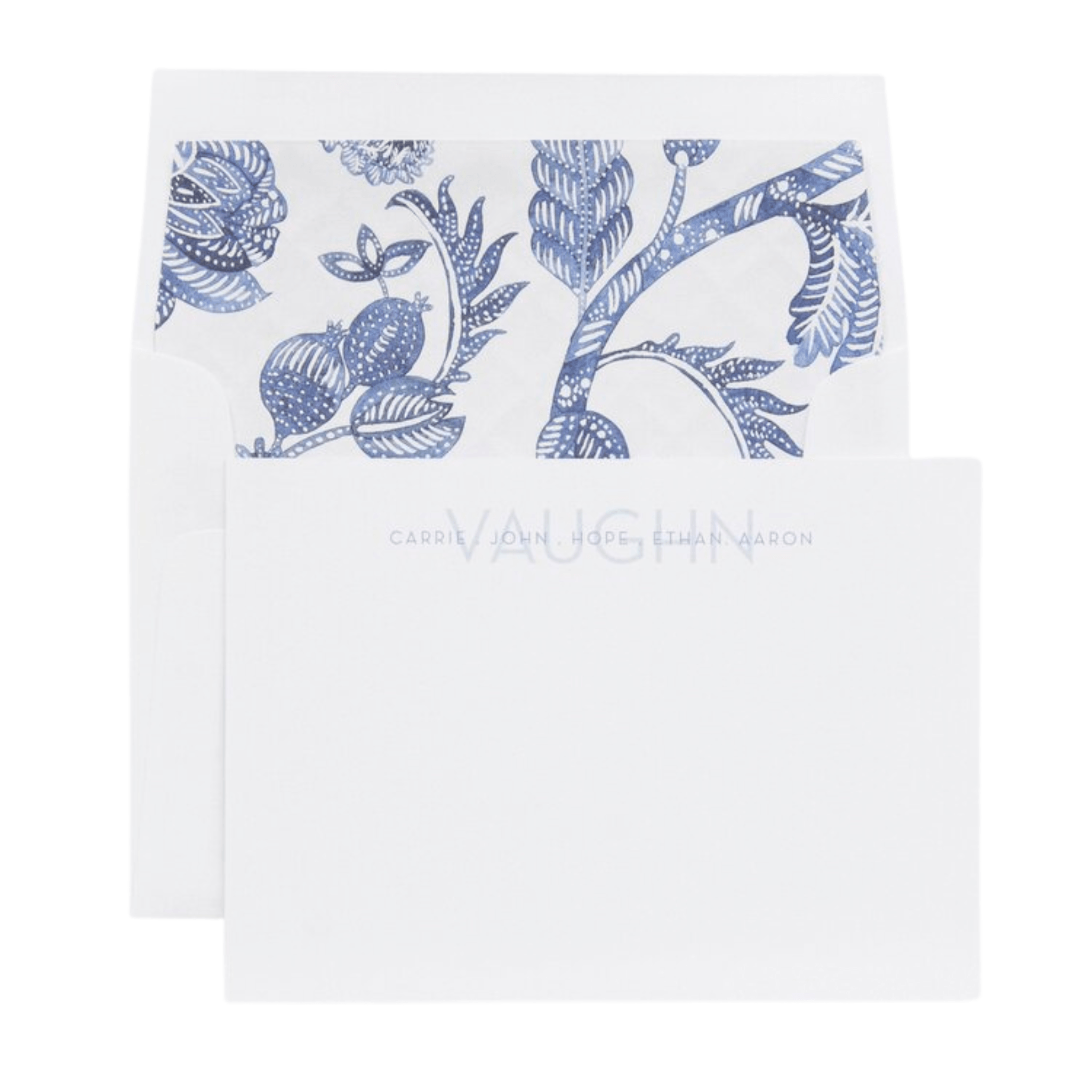 Premium Blueberry Pomegranate Scented Personalized Stationery Set - Custom Name Notecards & Envelopes - Perfect for Thank You Cards, Wedding Invitations & Special Occasions