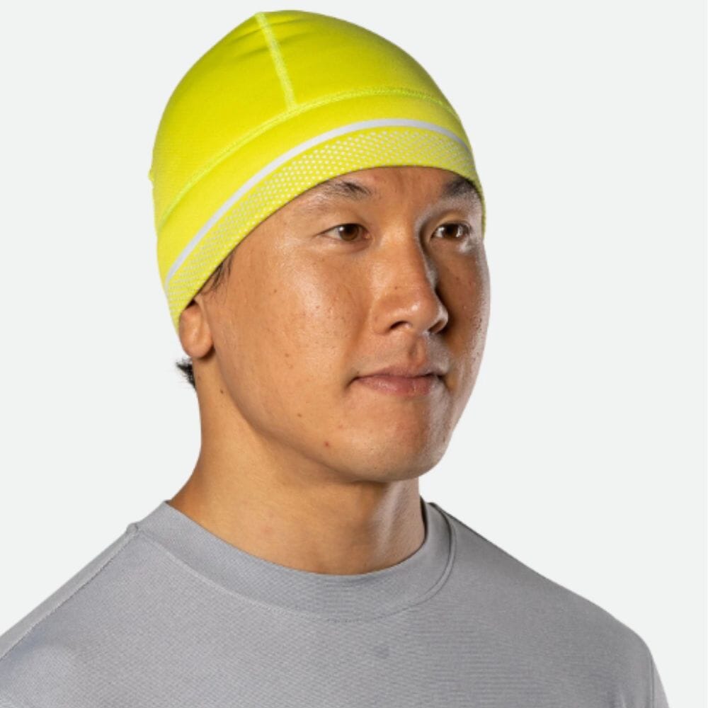 Nathan Hypernight Reflective Beanie - Warm Winter Knit Hat with High Visibility for Running, Cycling & Outdoor Safety - Perfect for Night Jogging and Cold Weather Activities