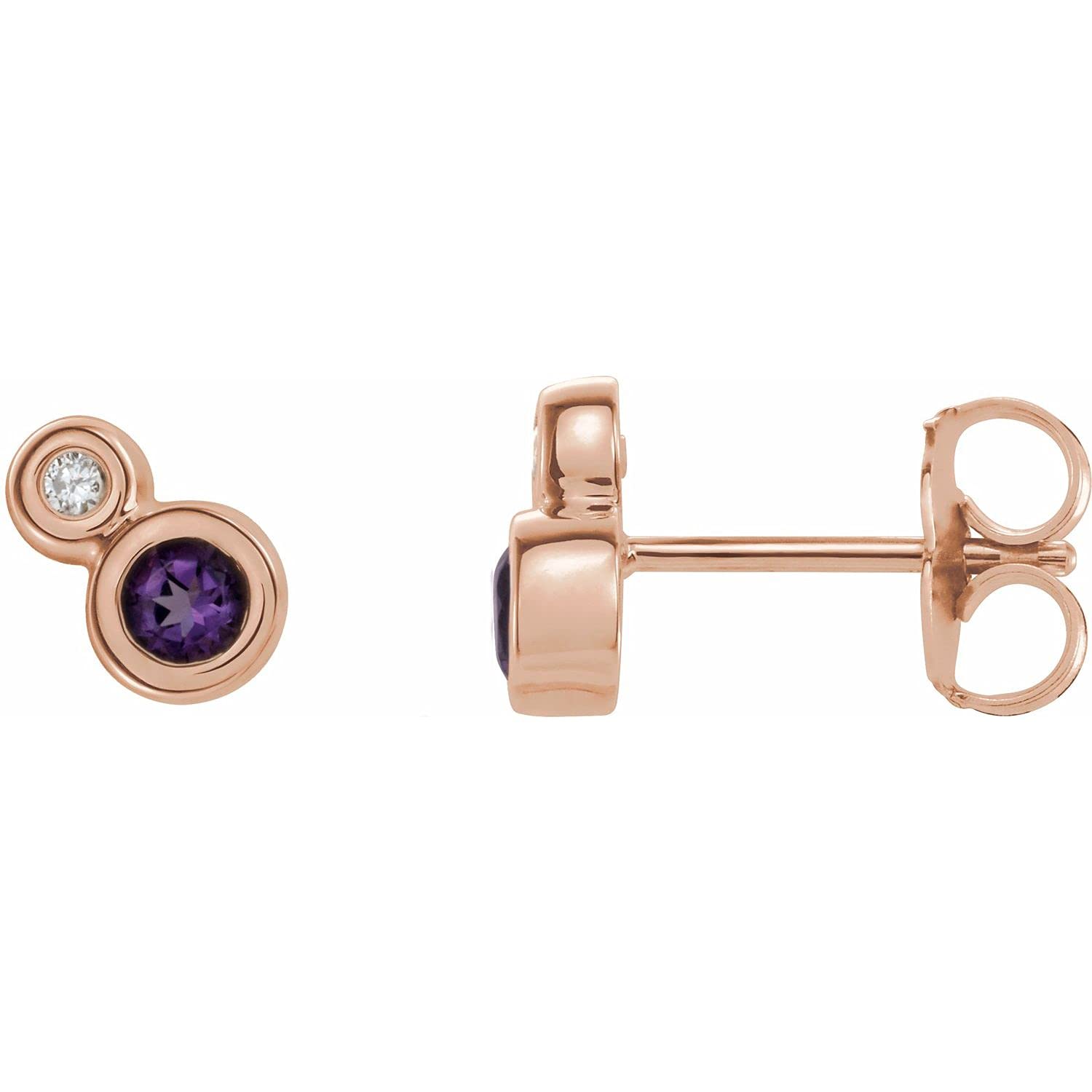 14K Gold, Sterling Silver & Platinum Gemstone & Natural Diamond Stud Earrings for Women | Fine Jewelry Gifts | Wedding, Anniversary & Everyday Wear | Diamond2Deal