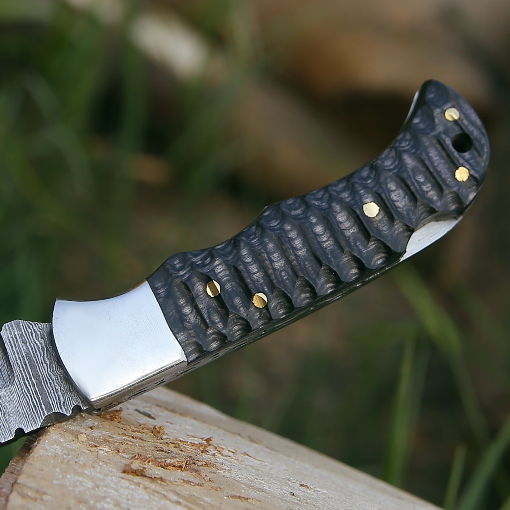 Premium Guardian Pocket Knife with Pakkawood Handle - Compact, Durable & Sharp EDC Tool for Camping, Hiking & Outdoor Adventures