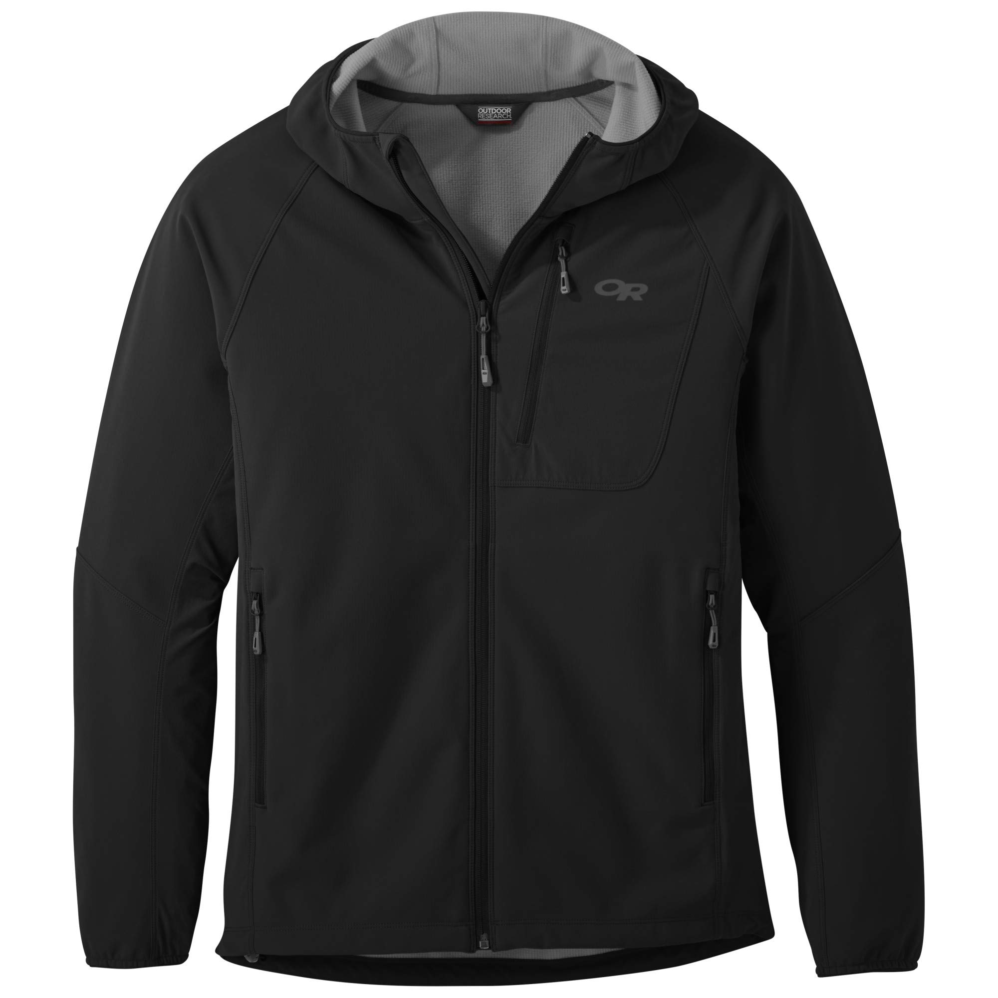 Outdoor Research Men's Ferrosi Grid Hooded Jacket - Lightweight Water-Resistant Hiking & Climbing Windbreaker for Outdoor Adventures