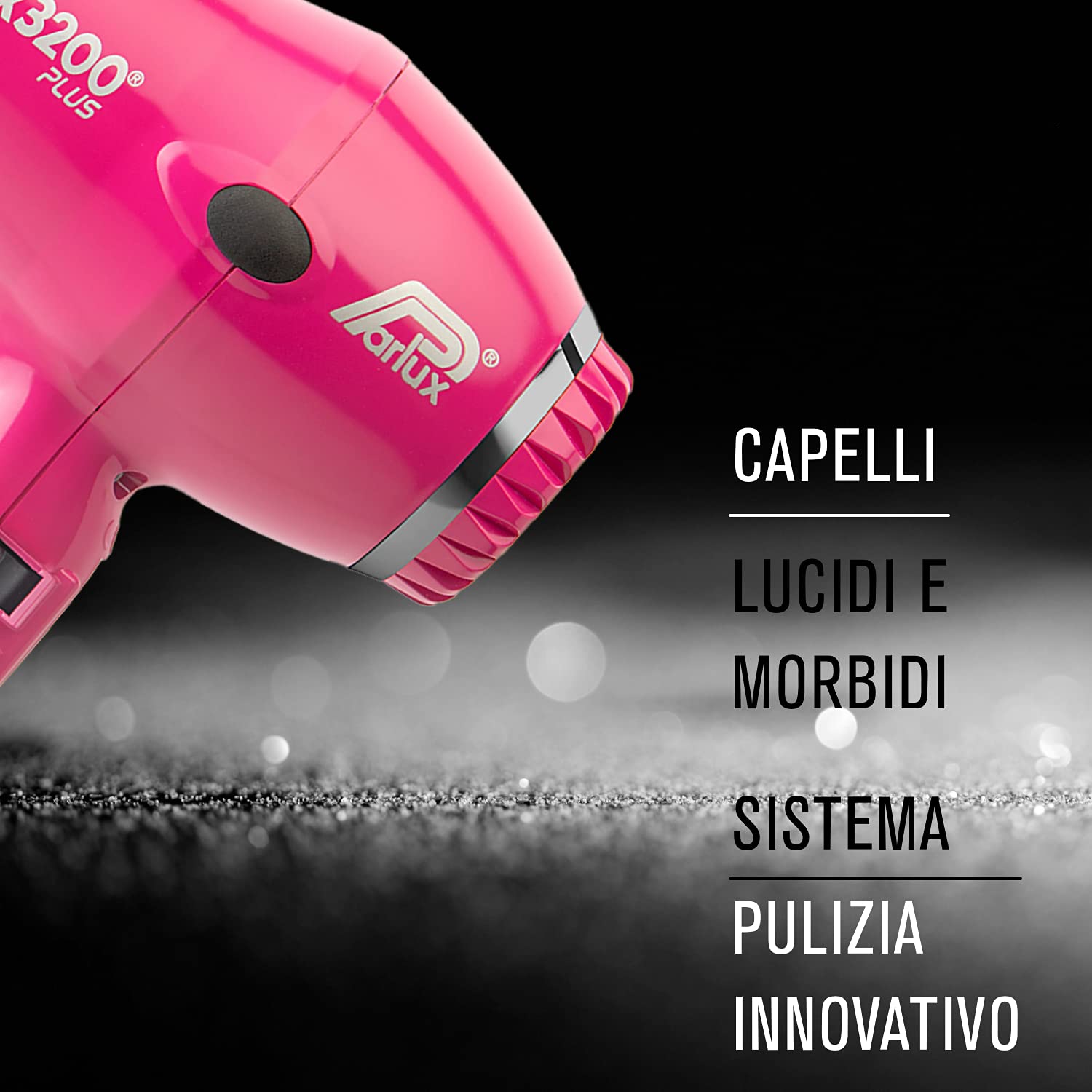 Parlux 3200 Plus Professional Hair Dryer - Fuchsia Pink | Lightweight & Fast Drying for Salon-Quality Results at Home | Perfect for Styling, Blowouts & Everyday Use