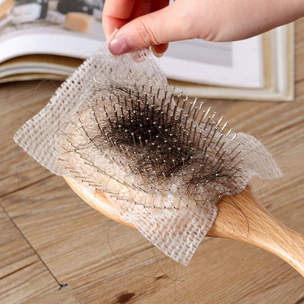 Pet Hair Brush Cleaner Net - 50 PCS Reusable Comb Cleaning Sheets for Dogs & Cats | Easy Grooming Tool for Removing Pet Hair from Brushes | Perfect for Home Pet Grooming & Professional Use