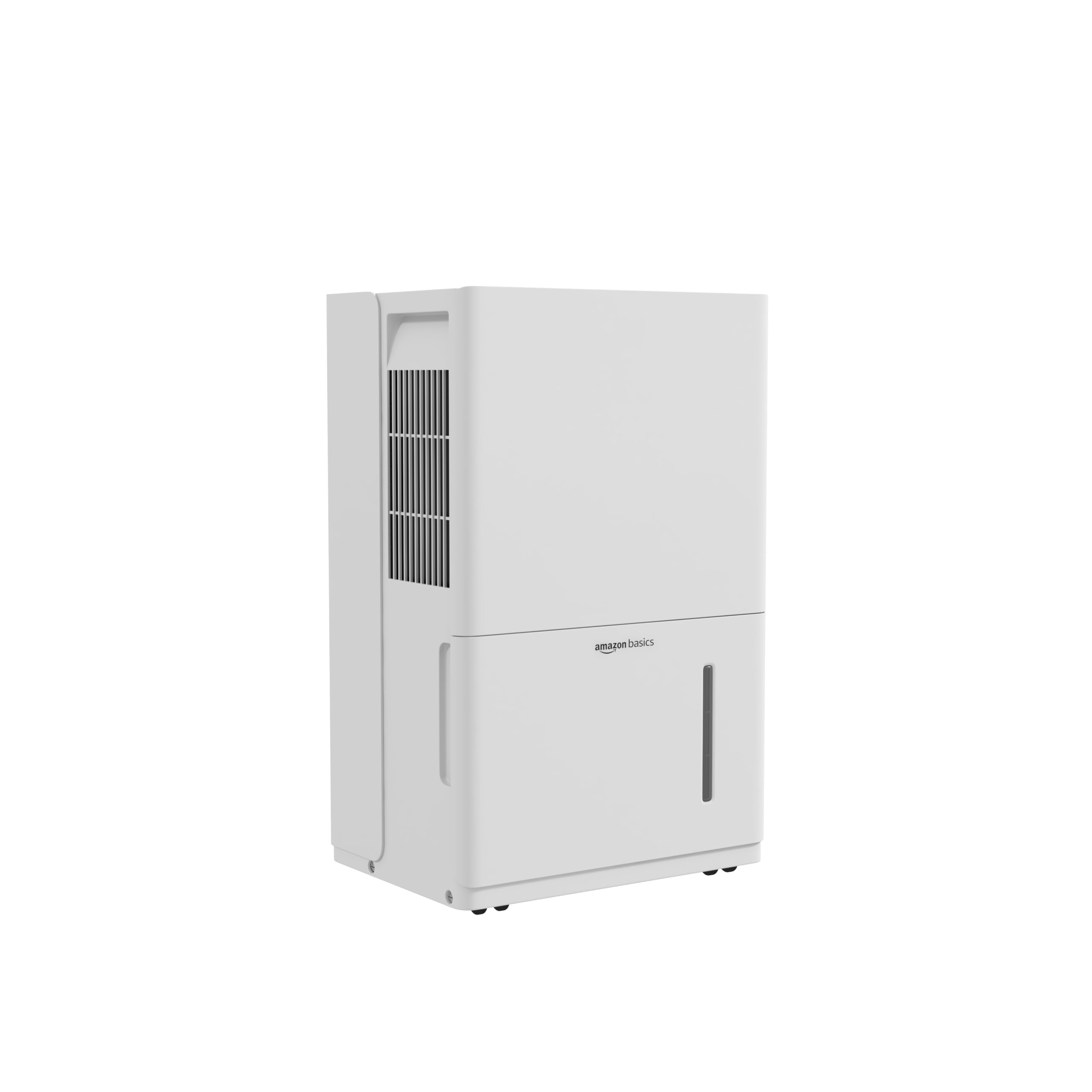 Amazon Basics 50-Pint Energy Star Certified Dehumidifier with Drain Pump - Ideal for Basements, Bathrooms & Large Rooms Up to 4000 Sq Ft - Features Timer, Auto-Defrost & Overflow Protection - White (Perfect for Home, Office, Storage Areas & Damp Spaces)