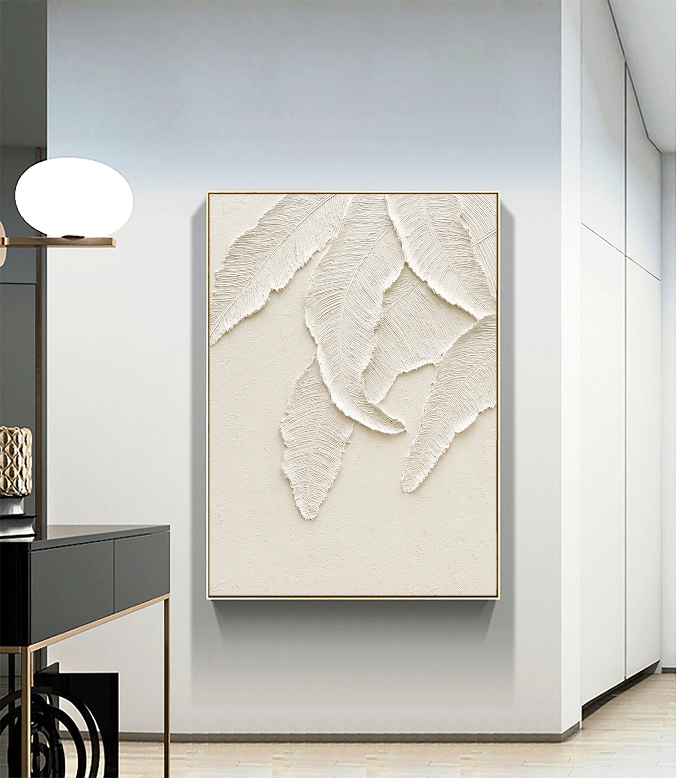 Minimalist Textured Plaster Art Painting - Modern Abstract Wall Decor for Living Room, Bedroom & Office #MM013
