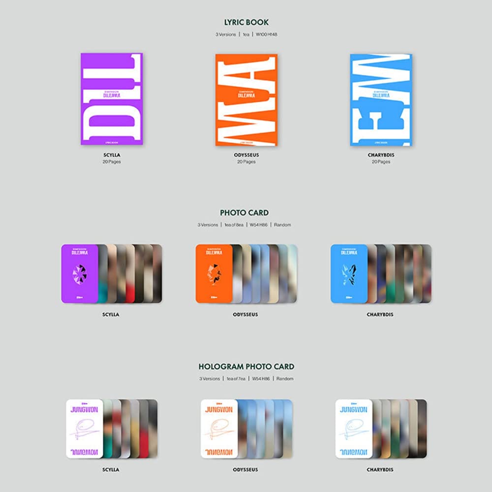 ENHYPEN Dimension Dilemma 1st Album Set (ODYSSEUS/SCYLLA/CHARYBDIS Versions) - K-Pop Collectible with Weverse Gift, Folded Poster & OS Player Card | Perfect for K-Pop Fans, Album Collectors and ENHYPEN Lightstick Owners