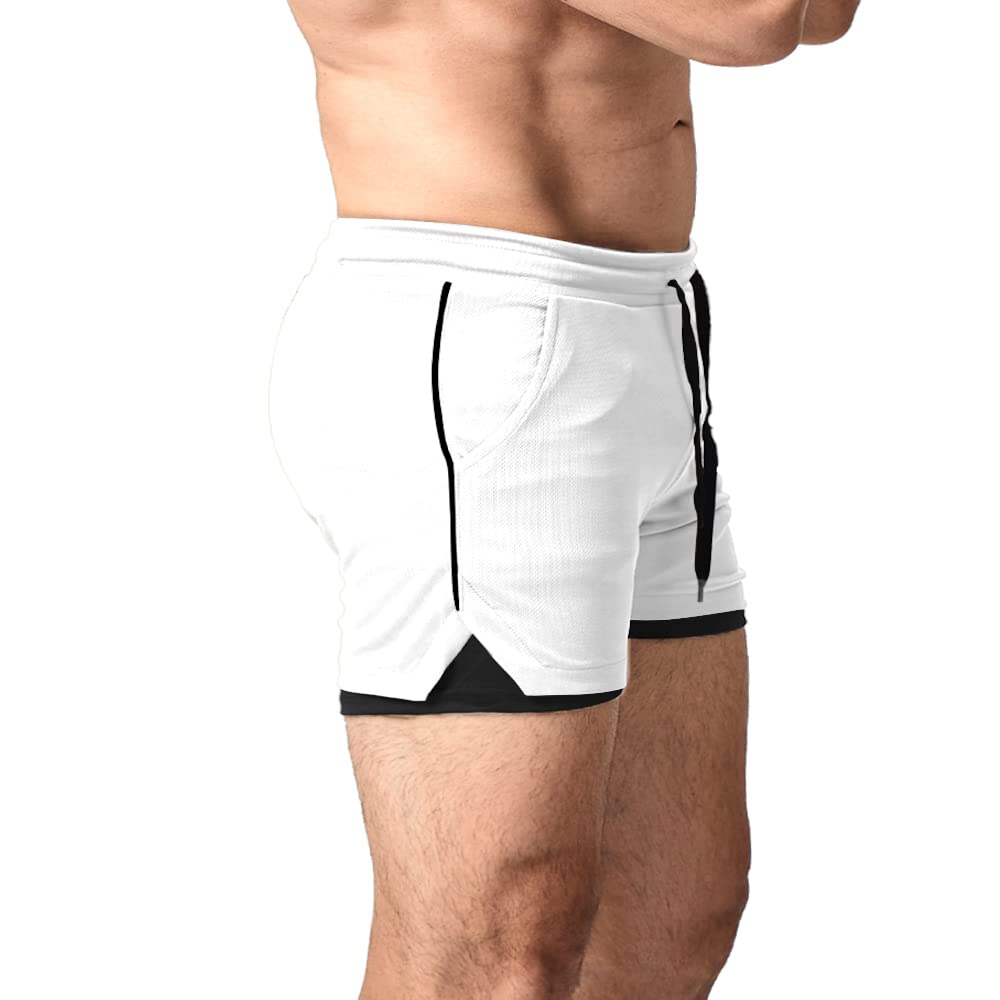 EVERWORTH Men's 2-in-1 Workout Shorts 5
