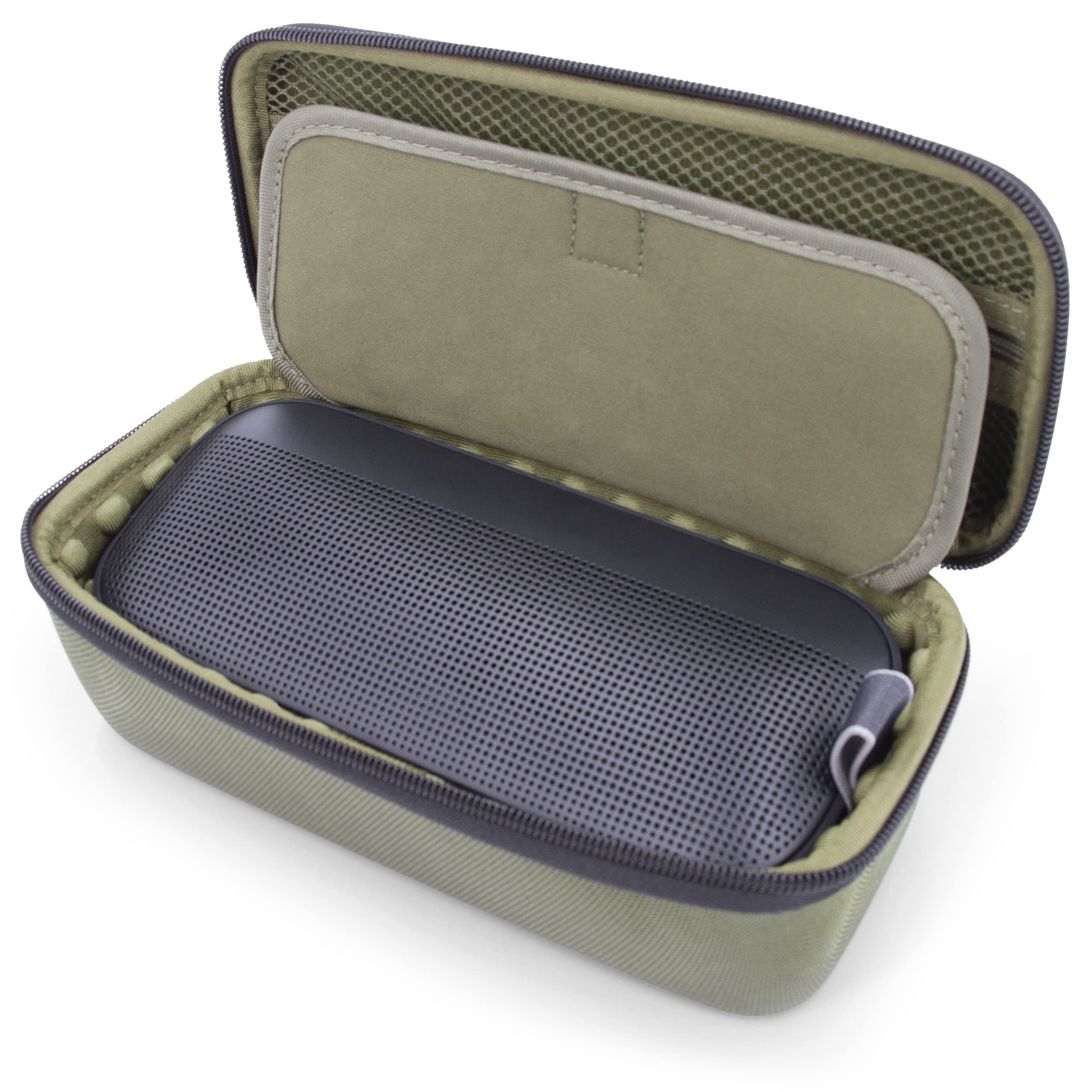 CASEMATIX Protective Carrying Case for Bose Soundlink Flex Bluetooth Speaker - Durable Rugged Cover with Clip-On Carabiner & Drop Protection - Perfect for Travel, Hiking, and Outdoor Adventures