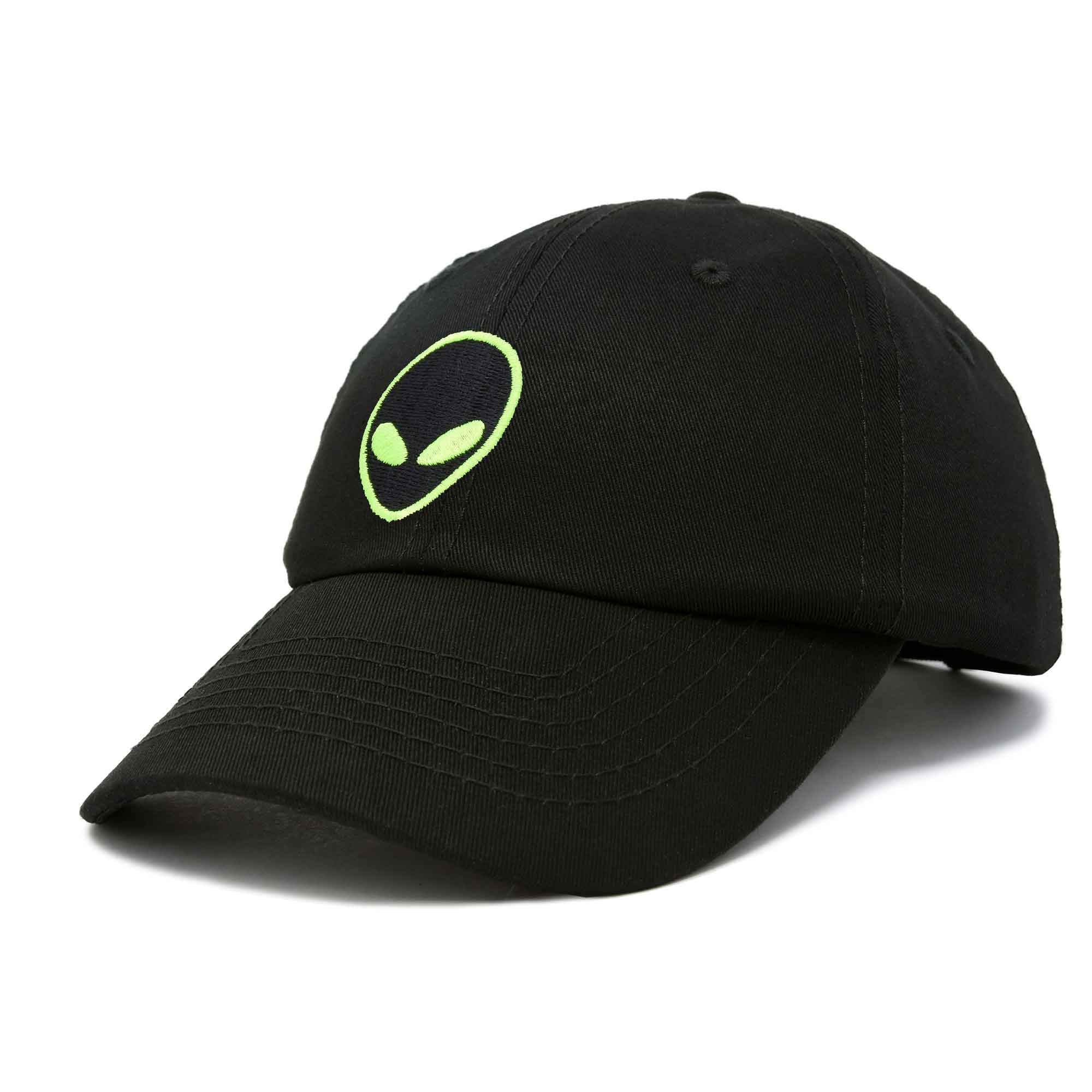 DALIX Alien Head Baseball Cap for Men & Women - Adjustable Unisex Dad Hat - Stylish & Comfortable for Outdoor Sports, Casual Wear & Gifts