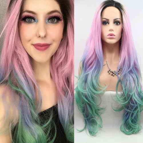 pink green