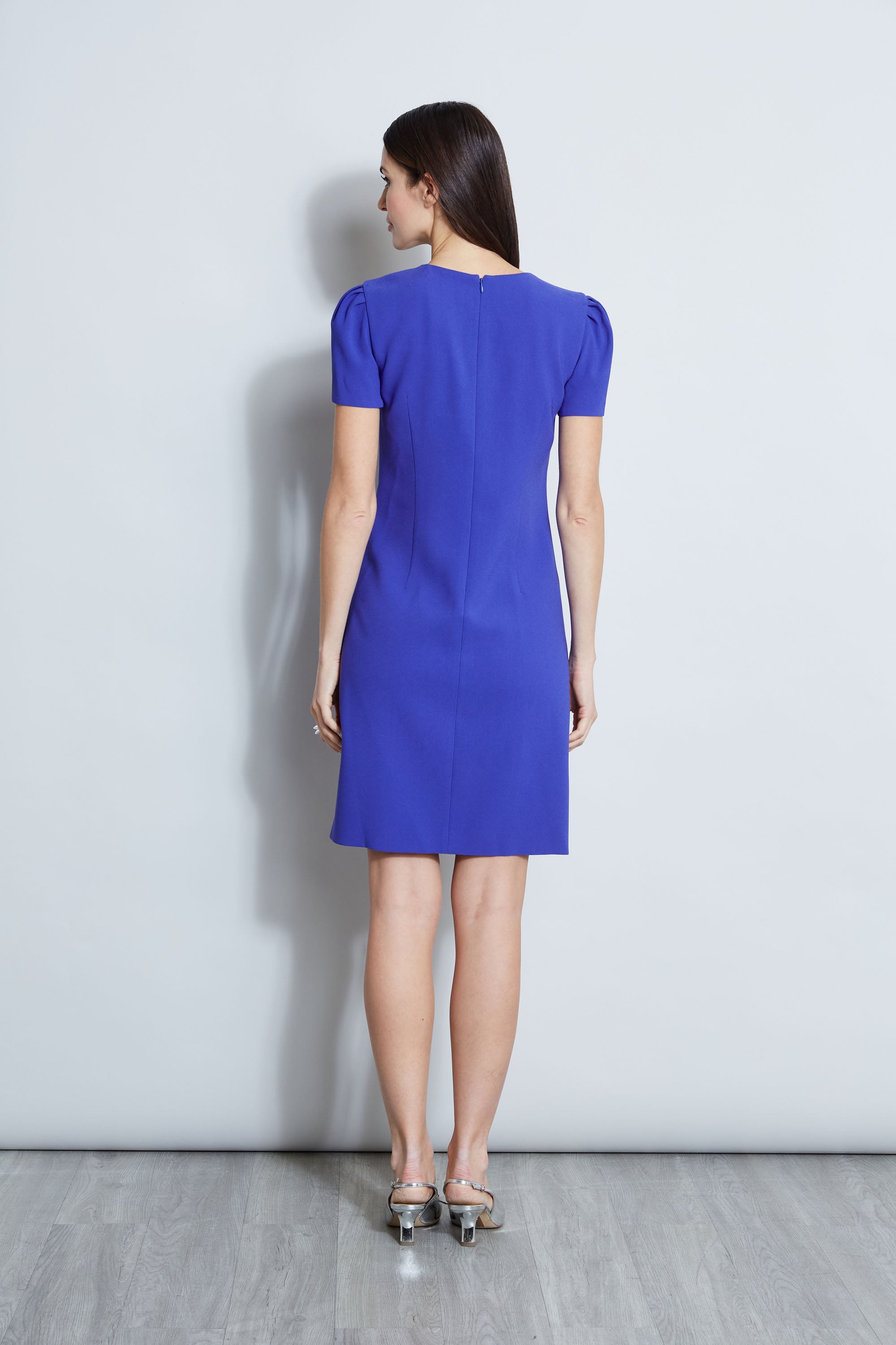 Elegant Tulip Ring Shift Dress for Women - Flattering A-Line Silhouette, Perfect for Office, Cocktail Parties & Special Occasions