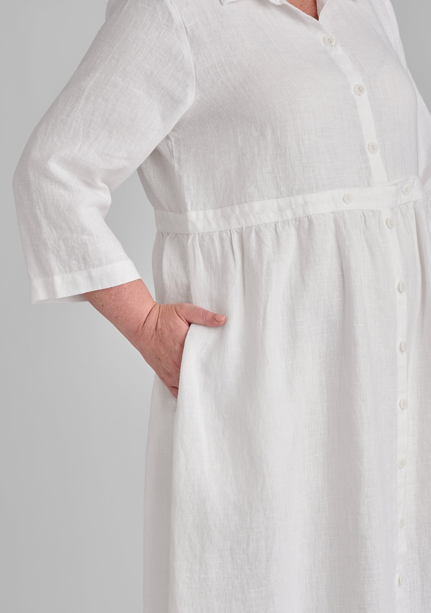 Women's Linen Button Down Maxi Dress - Breathable Summer Casual Long Dress for Beach, Vacation & Everyday Wear