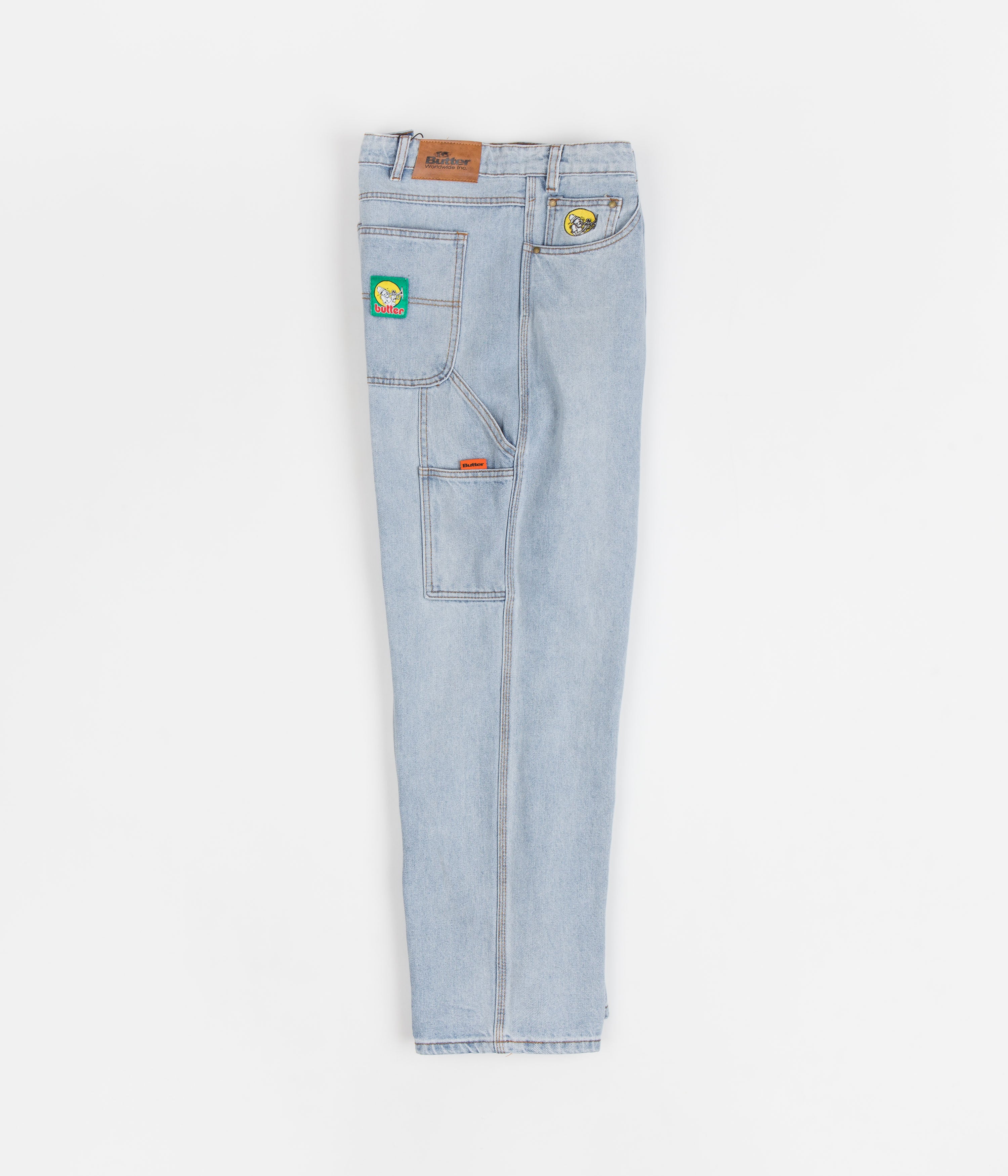 Butter Goods Brass Worker Light Blue Denim Jeans for Men - Durable Workwear & Casual Style - Perfect for Construction, Workshops & Everyday Wear