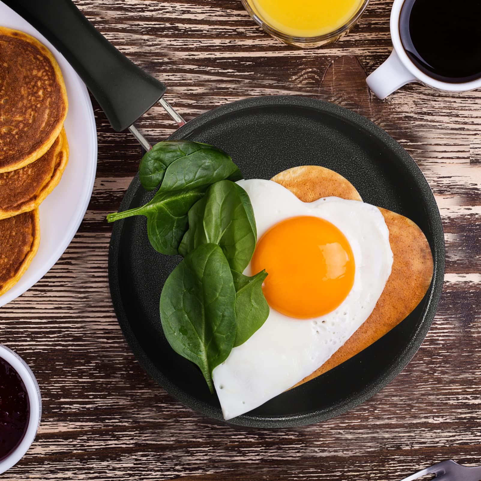 SHERCHPRY Nonstick Waffle Maker & Induction Frying Pan - Portable Electric Skillet for Eggs, Bacon, Pancakes | Perfect for Home Cooking, Camping, Picnics & BBQ | Compact Cookware with Fast Heating