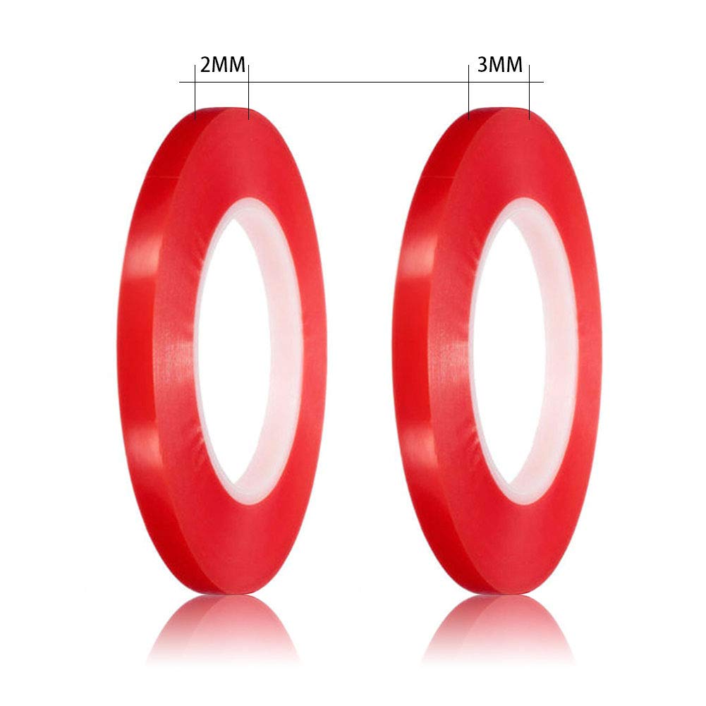 2mm & 3mm Double Sided Acrylic Mounting Tape - Heavy Duty Strong Adhesive for Phones, Tablets, Laptops, Cameras - LCD Screen Repair, DIY Projects & Home Decor Applications