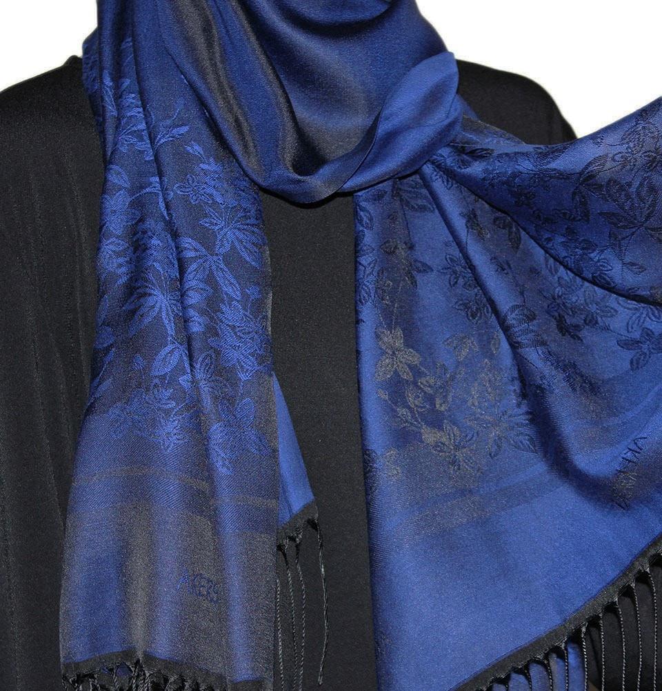 Aker Reversible Floral Jacquard Shawl Wrap - Elegant Lightweight Scarf for Women, 1013BRL 921 - Perfect for Weddings, Parties, and Evening Outfits