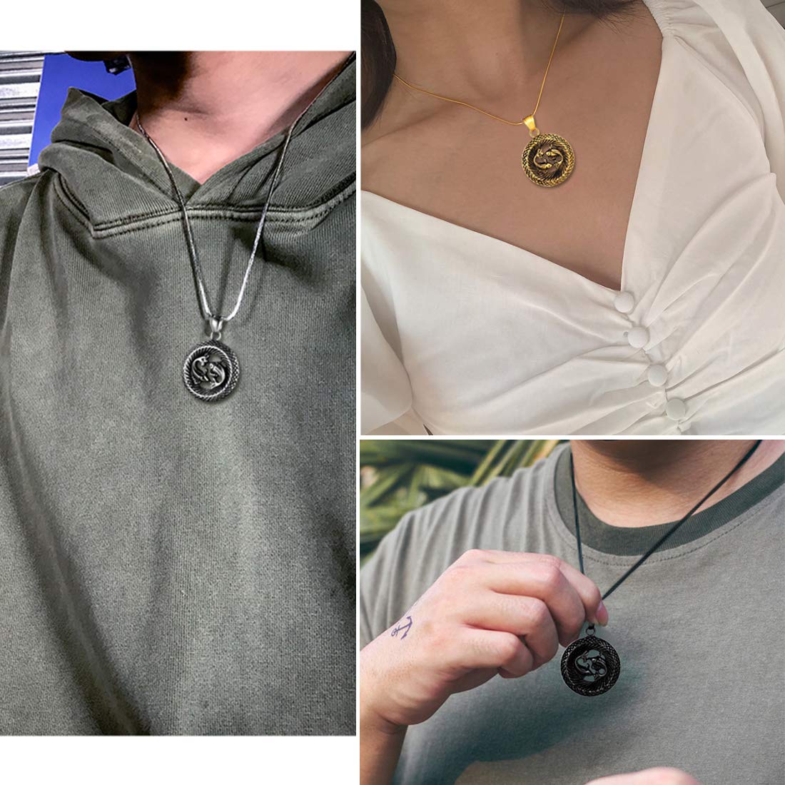 12 Zodiac Necklace - 316L Stainless Steel Constellation Pendant for Men & Women | Birthday & Astrology Gift