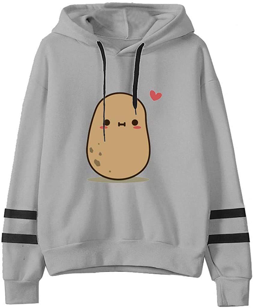 Cute Hooded Sweatshirt for Teen Girls & Women - Long Sleeve Pullover Top | Cozy Casual Wear for School, Outings & Everyday Fashion