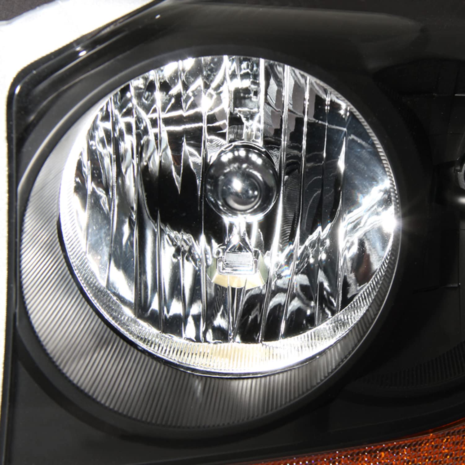 AKKON Replacement Headlights for Dodge Durango - Black Bezel LED Headlamps Pair (Driver & Passenger Side) | OE Style Direct Fit | Perfect for Night Driving & Off-Road Adventures