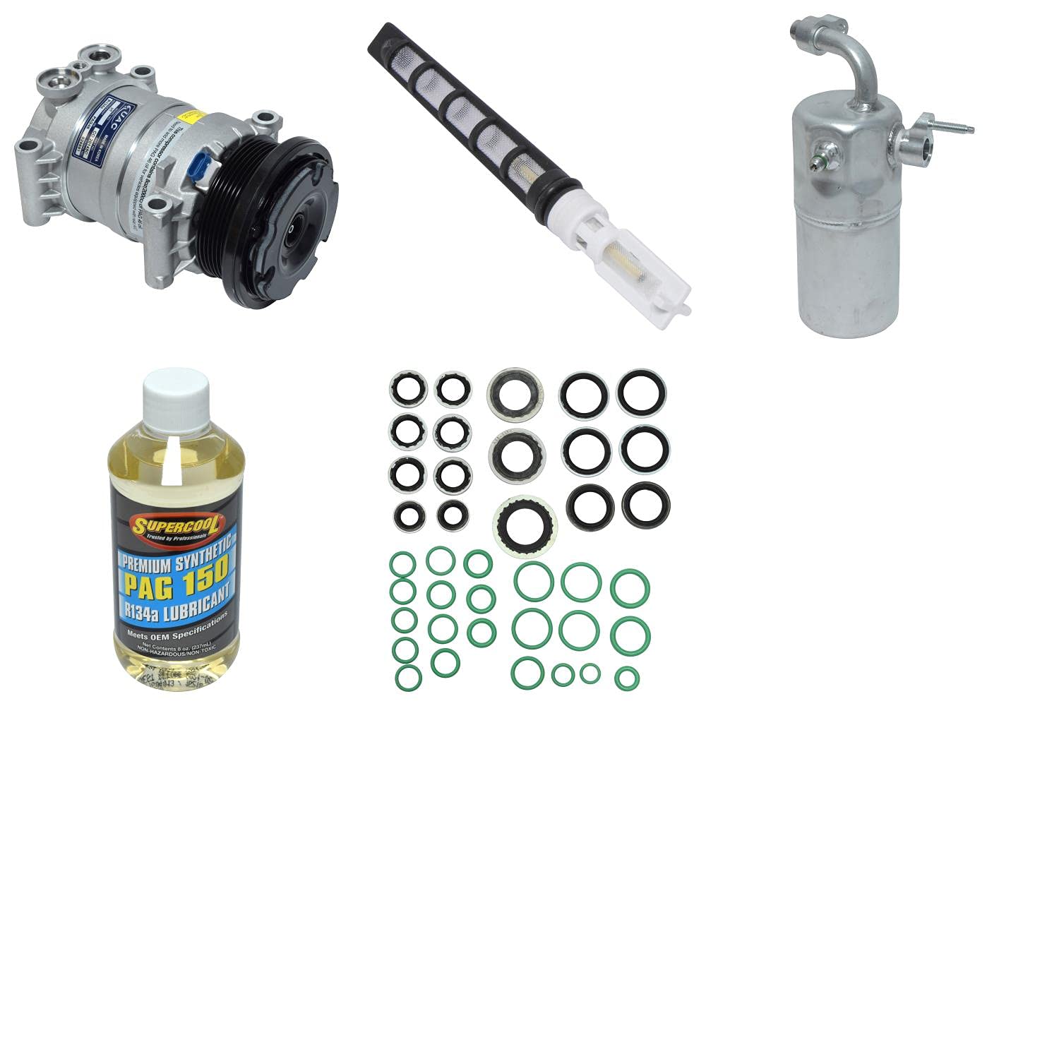 HVAC A/C Compressor Replacement Kit - Compatible with Multiple Car Models | High-Performance Auto AC Repair Part | Perfect for DIY Mechanics & Professional Technicians | Use for Smooth Air Conditioning System Restoration