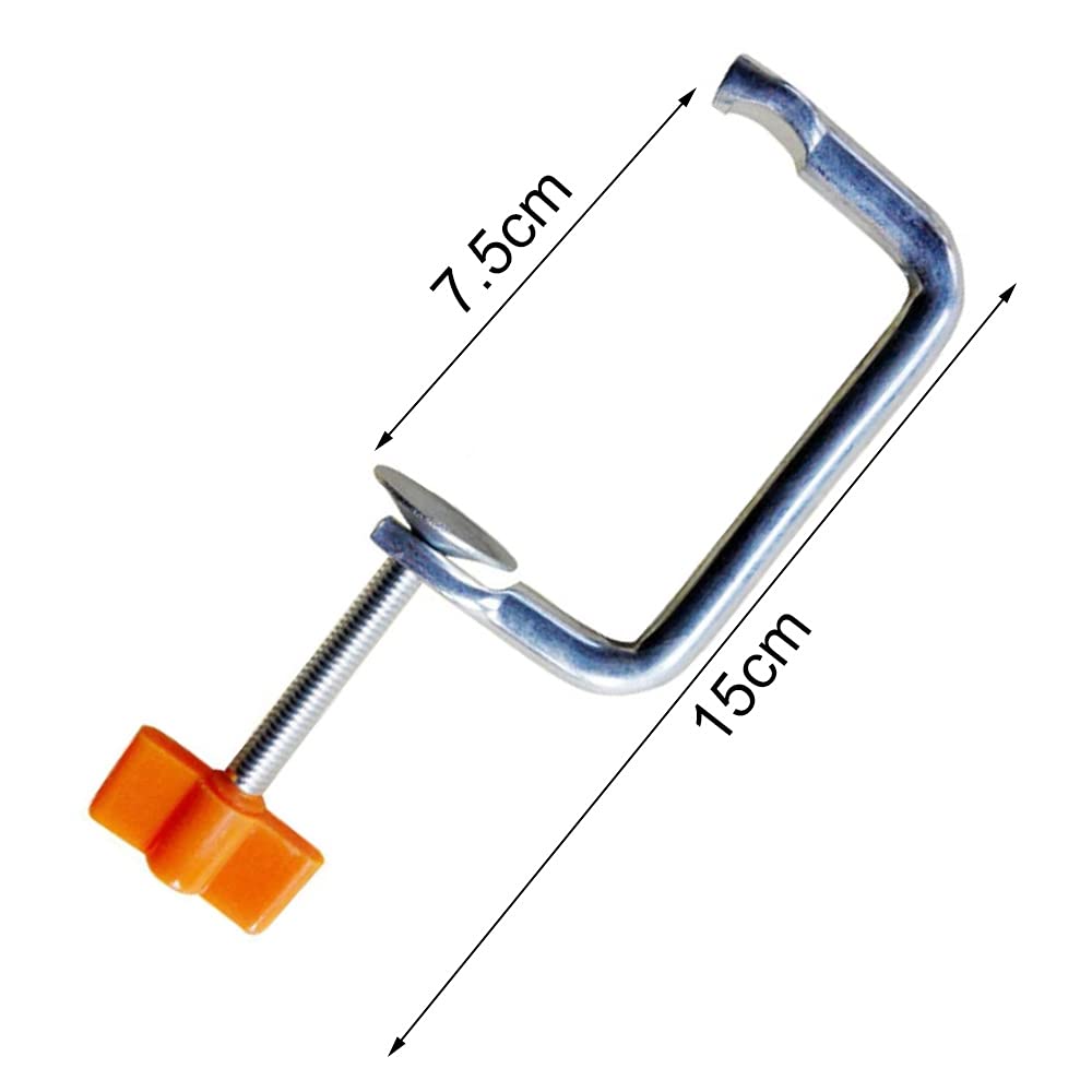 JaSiTeBW Pasta Maker Handle Replacement - Adjustable Table Clamp & Manual Fixing Clip for Manual Pasta Machines | Durable Pasta Machine Holder for Home Kitchen & Italian Cooking