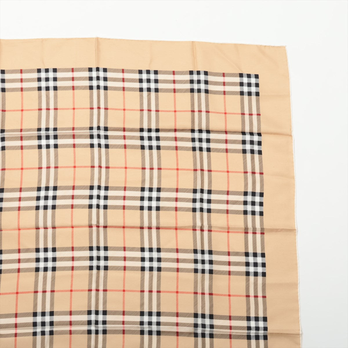 Vintage Burberry Nova Check Scarf - 100% Silk Luxury Womens Scarf in Classic Beige - Perfect for Fall Fashion, Office Wear & Gift Giving