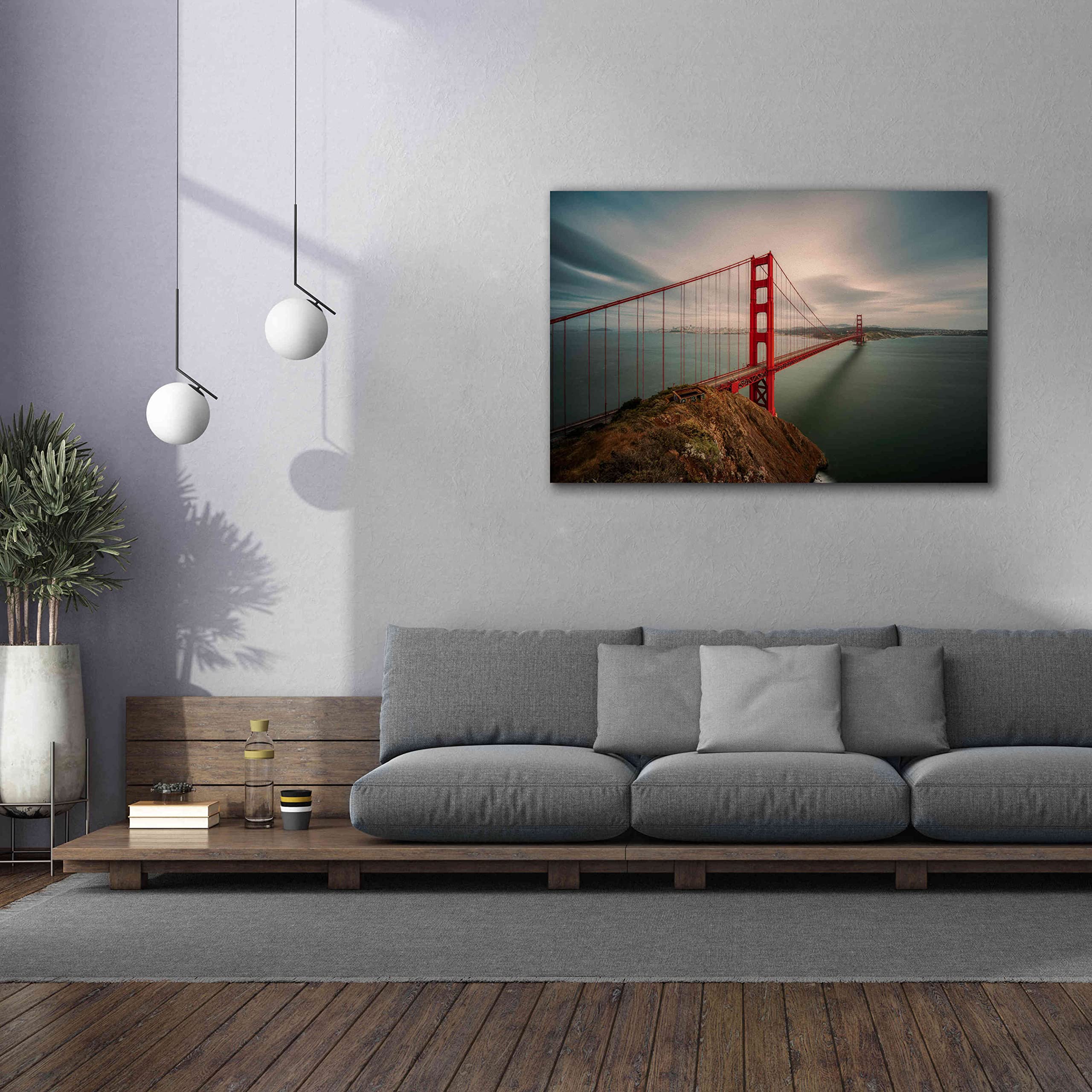Bruce Getty 'Batteries Spencer' Graffiti Giclee Canvas Wall Art - 60x40 Inches Modern Urban Home Decor for Living Room, Bedroom & Office