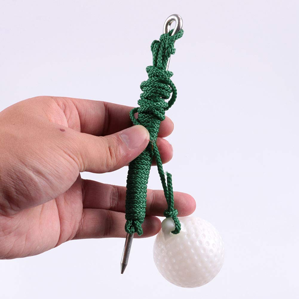 Golf Swing Training Ball with Rope - Durable Plastic Practice Golf Ball for Outdoor & Indoor Swing Drills | Perfect for Backyard, Driving Range & Golf Course Practice