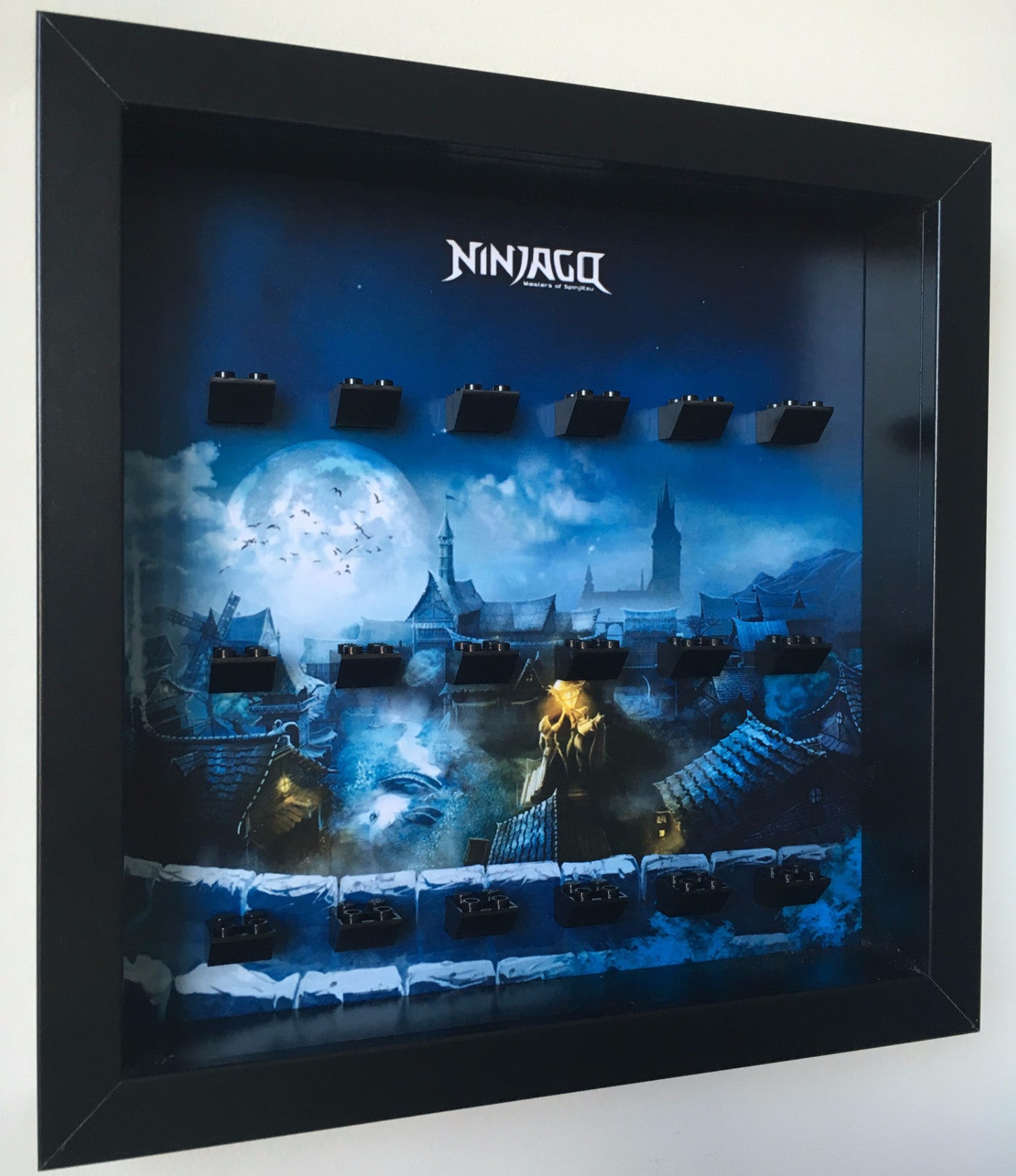 Lego® Ninjago Minifigure Display Frame - Collectible Showcase for Lego Minifigures - Perfect for Home Decor, Office Display & Gift for Lego Fans