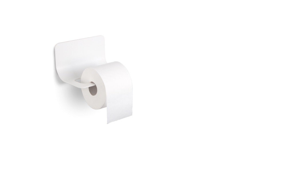 WS Bath Collections Curva 5151 Modern Chrome Toilet Paper Holder - Wall Mounted Bathroom Tissue Dispenser for Home & Hotel Use
