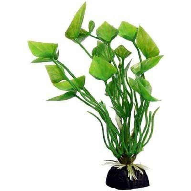 Aqua One Bettascape Betta Lily Green 14cm - Artificial Silk Aquarium Plant for Betta Fish Tanks, Home & Office Decor