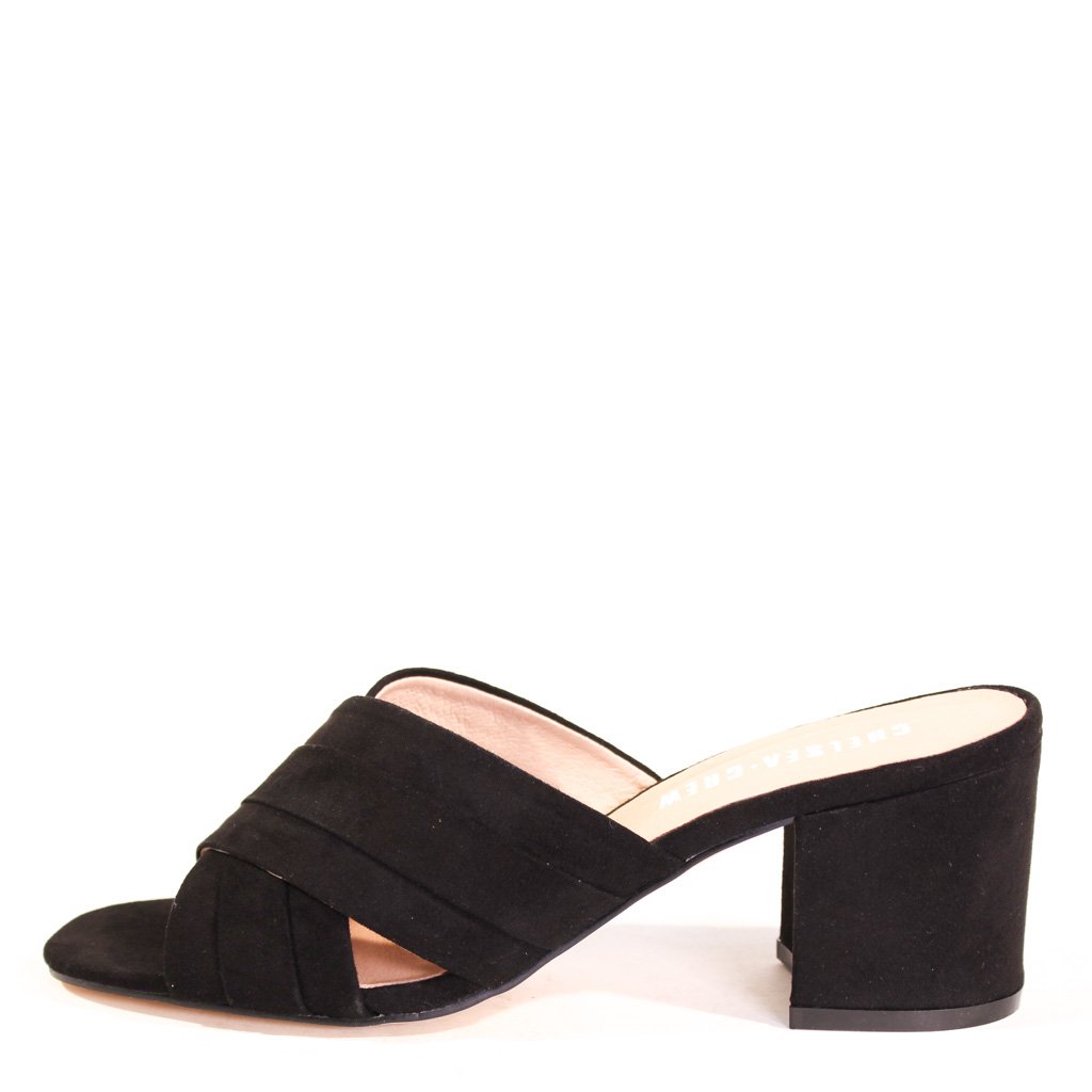 Monica Suede Mules - Women's Soft Comfortable Slip-On Shoes for Casual Wear, Office & Outings