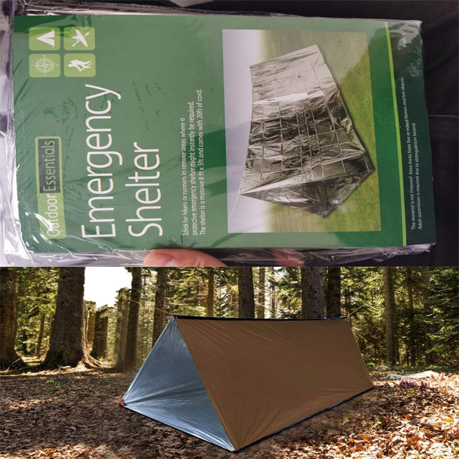 Ultralight Portable Emergency Tent for Camping, Beach, Hiking, Travel & Hunting - Perfect for Outdoor Adventures & Survival Situations